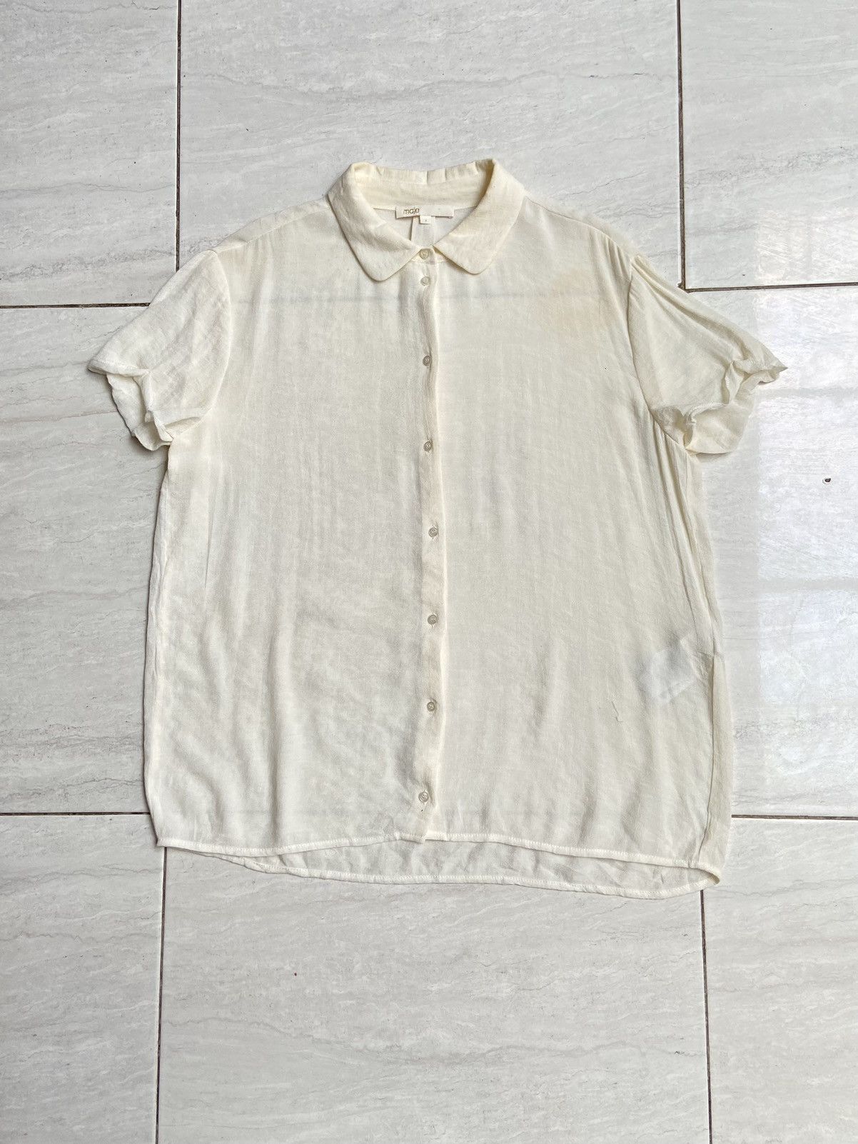 Designer × Japanese Brand MAJE White Shirt Size US M / EU 48-50 / 2 - 1 Thumbnail
