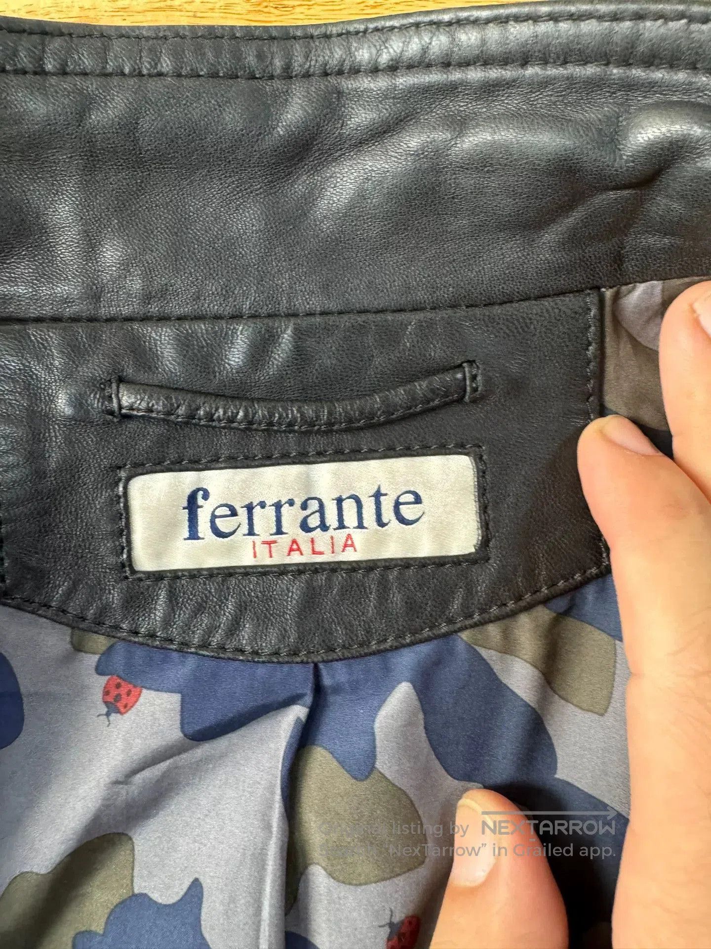 Other Ferrante Leather Motorcycle Jacket for Men. Size US M / EU 48-50 / 2 - 4 Thumbnail