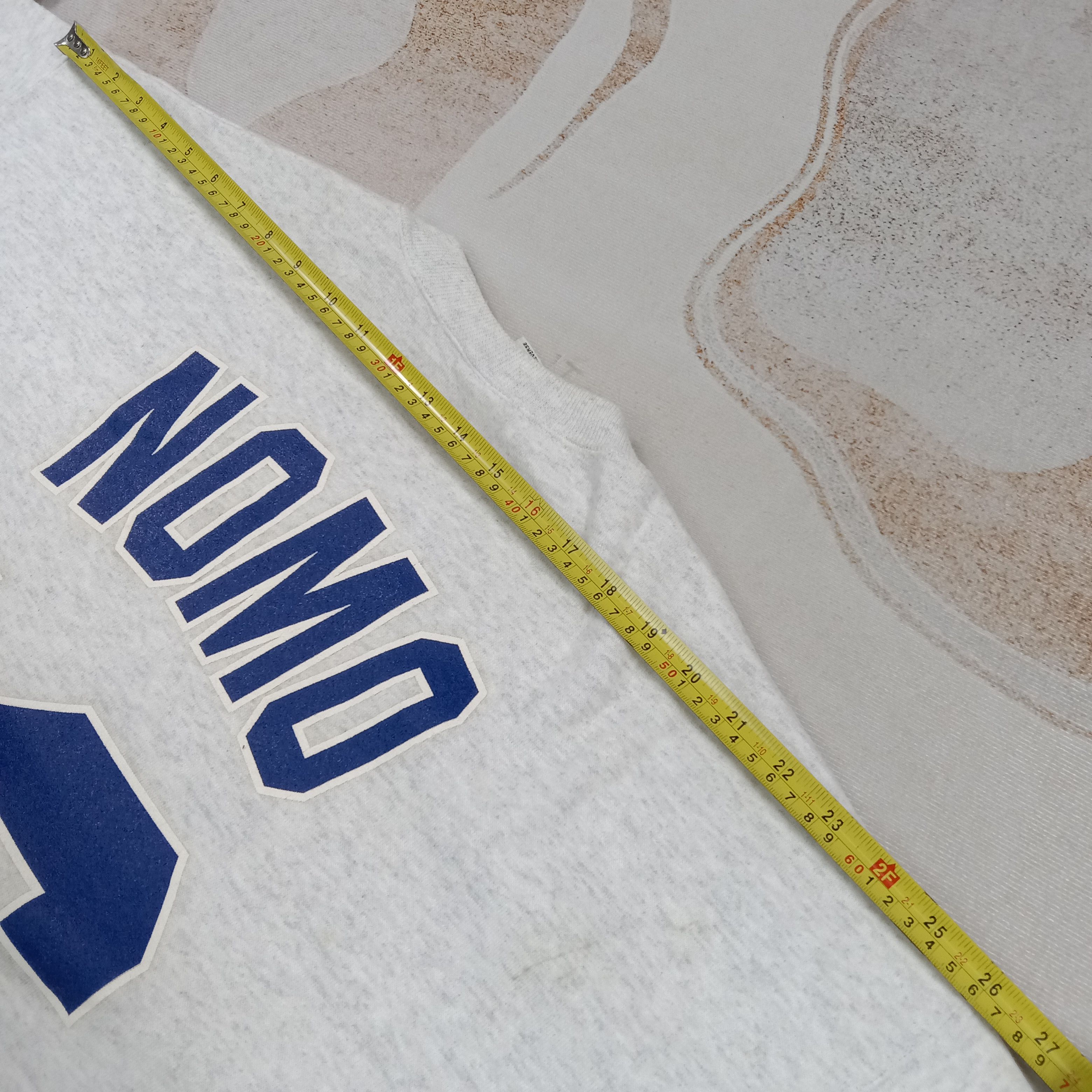 MLB Vintage 90's Nutmeg Dodgers Nomo Baseball Sweatshirt C282N14 Size US XL / EU 56 / 4 - 9 Thumbnail