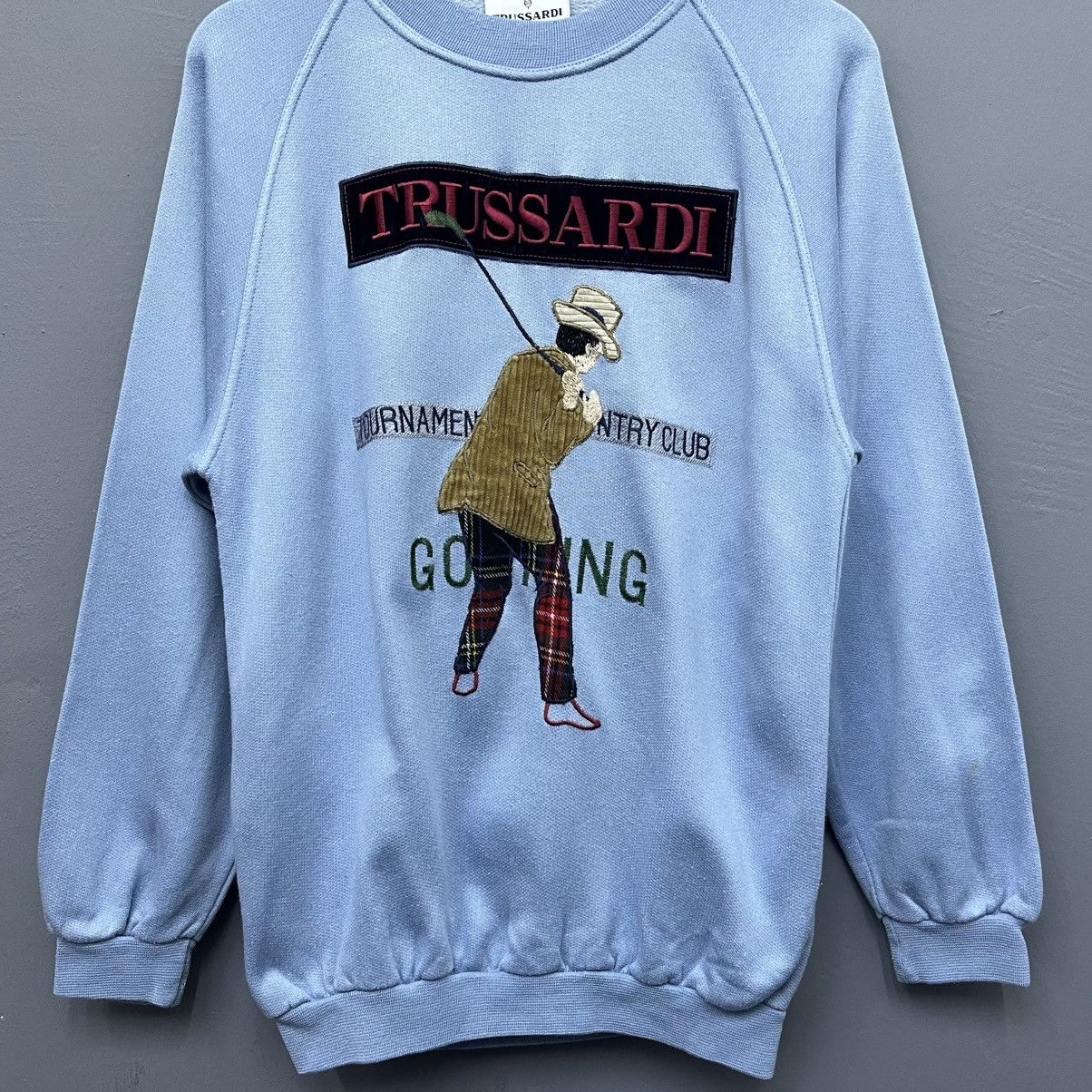Trussardi Vintage 80s Trussardi Italy Crewneck Sweatshirt Size US S / EU 44-46 / 1 - 4 Thumbnail