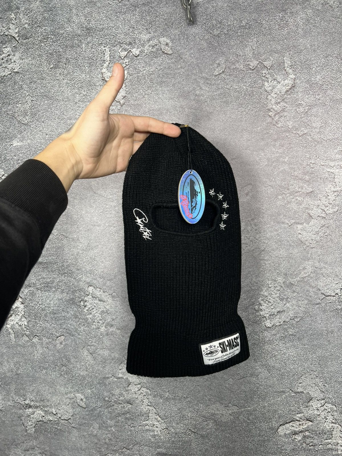 Corteiz Corteiz Star 4 year anniversary beanie skullcap New Black