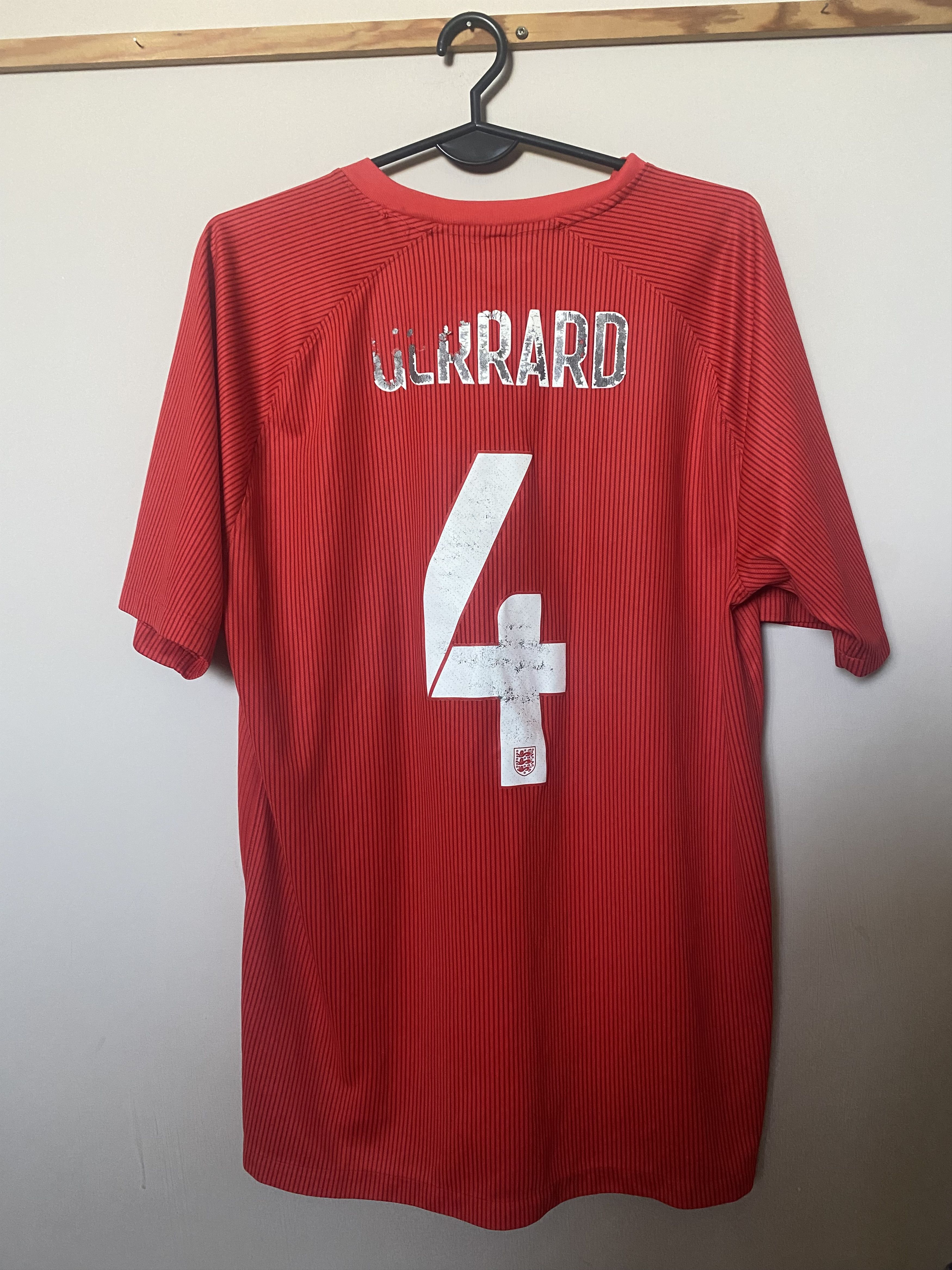 Nike ENGLAND - #4 GERRARD - 2014 - 2015 - Nike - UNIQUE Size US L / EU 52-54 / 3 - 1 Thumbnail