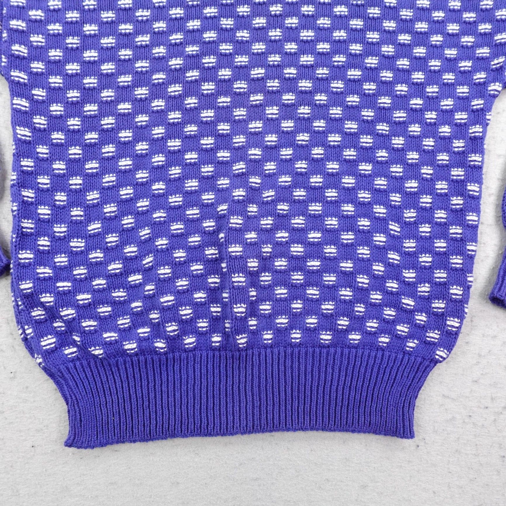 Vintage Vintage Boathouse Row Sweater Mens Medium Blue White Cotton Knit Pullover USA Size US M / EU 48-50 / 2 - 3 Thumbnail