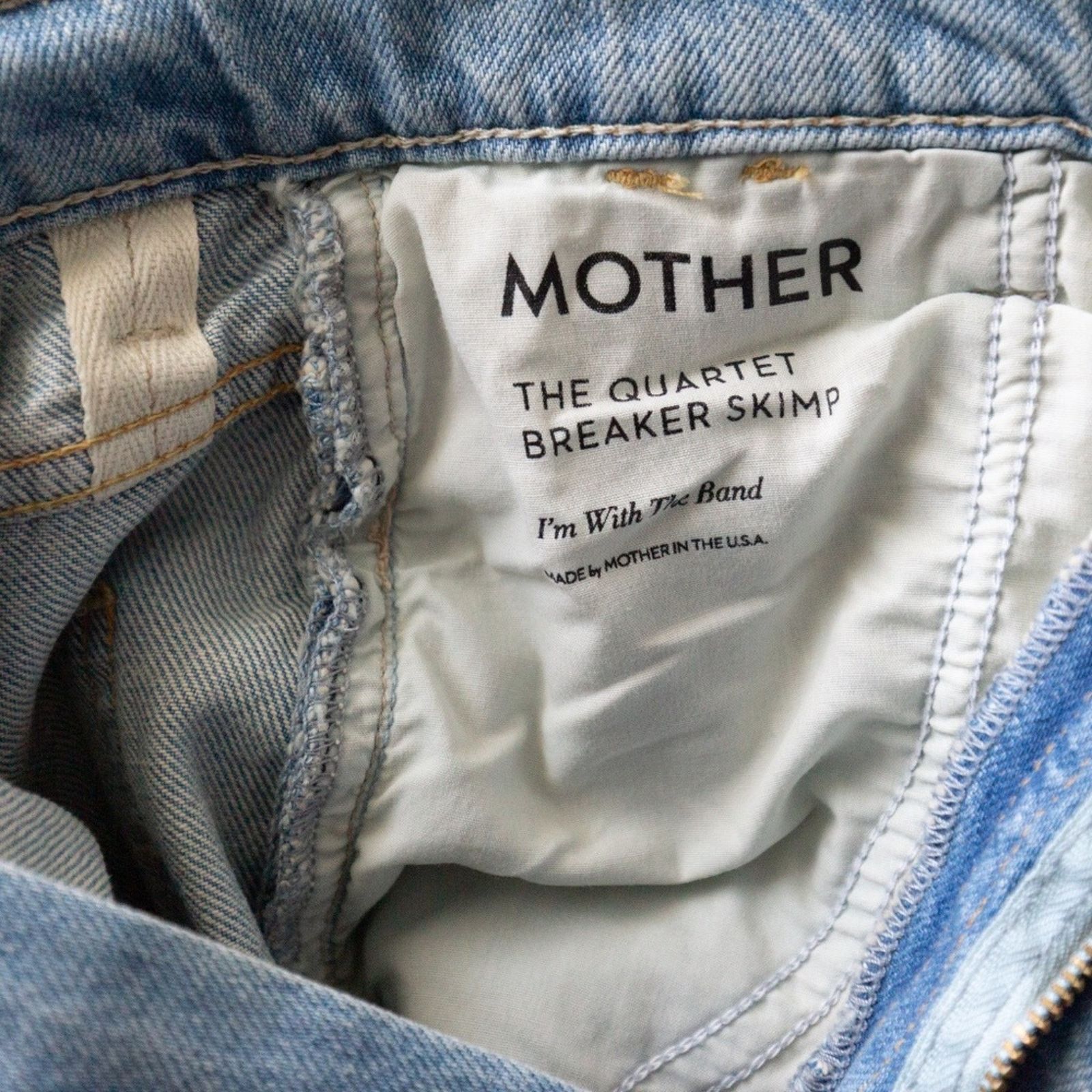 MOTHER MOTHER The Quartet Breaker Skimp Jeans - Sz 25 ($258 Retail) Size 25" / US 0 / IT 36 - 13 Thumbnail