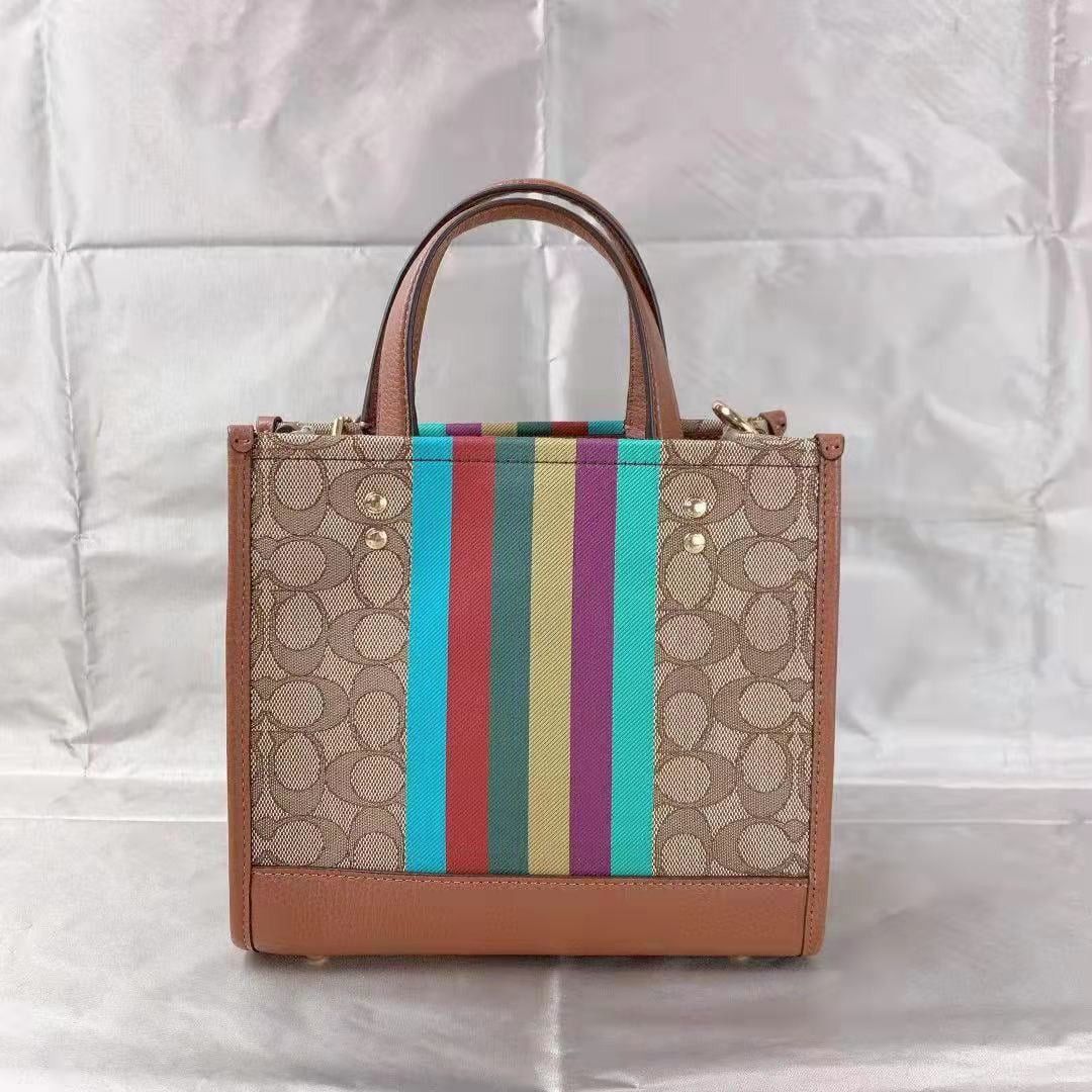 Coach Coach C5637 Dempsey Tote 22 Signature Jacquard With Stripe Size ONE SIZE - 1 Thumbnail