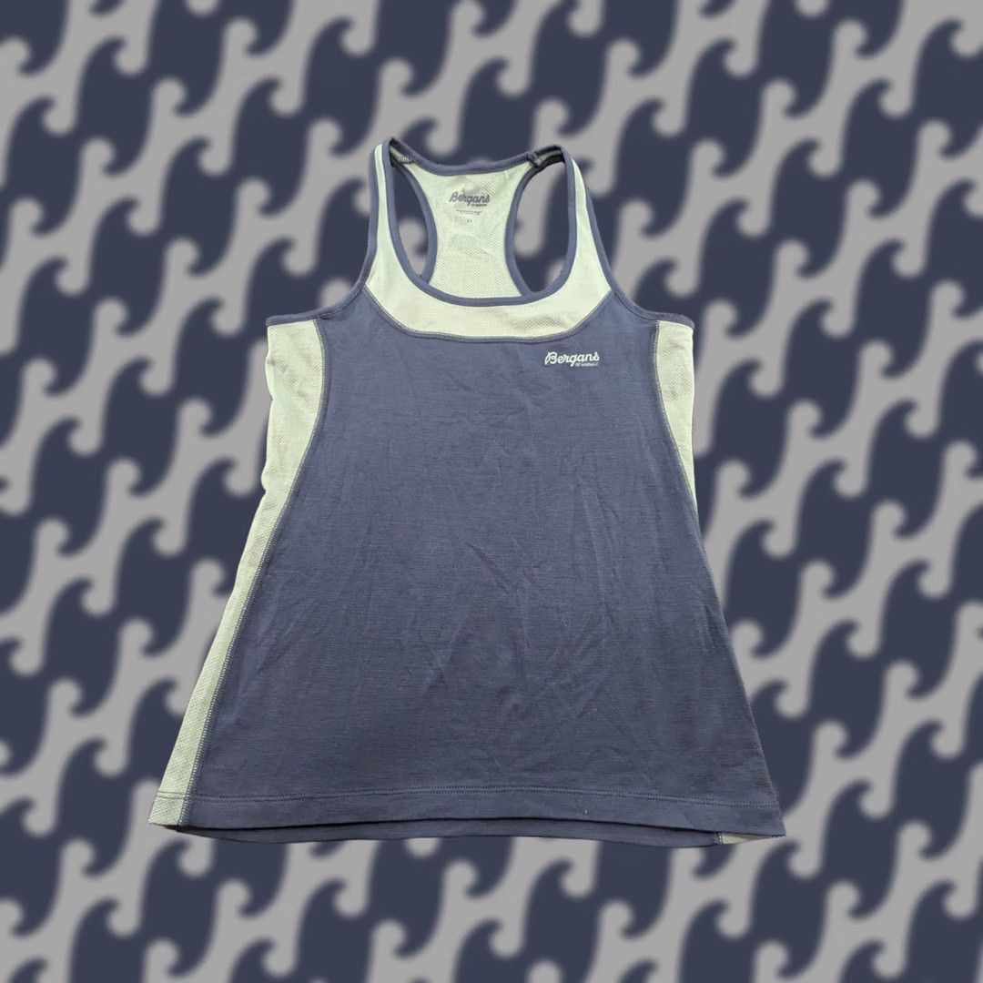 Vintage Bergans of Norway Womens Merino Wool Tank Top Singlet XS Track Field Shirt Top Shirt Size XS / US 0-2 / IT 36-38 - 1 Thumbnail