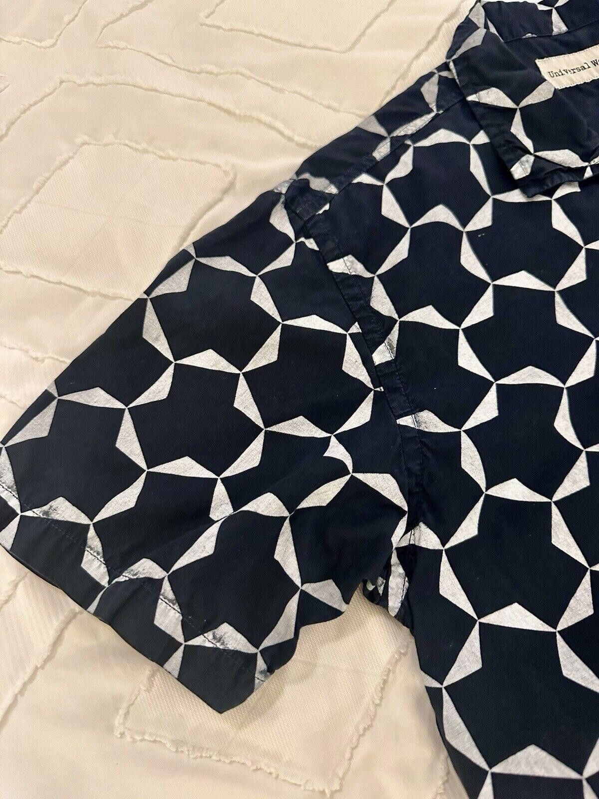 Universal Works Universal Works Block Print Short Sleeve Indigo Size Large Size US L / EU 52-54 / 3 - 6 Thumbnail