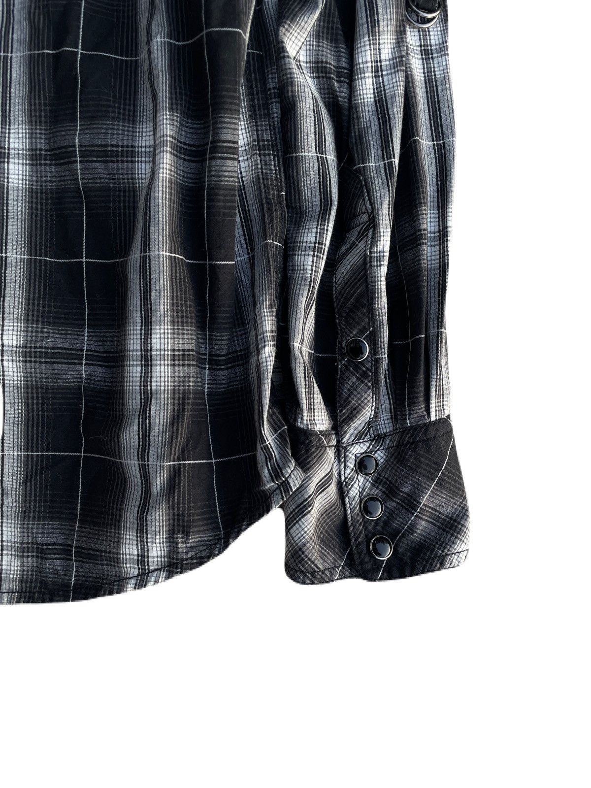If Six Was Nine 2000s Japanese archive Vkei Poem Embroidery Plaid Shirts Size US S / EU 44-46 / 1 - 6 Thumbnail