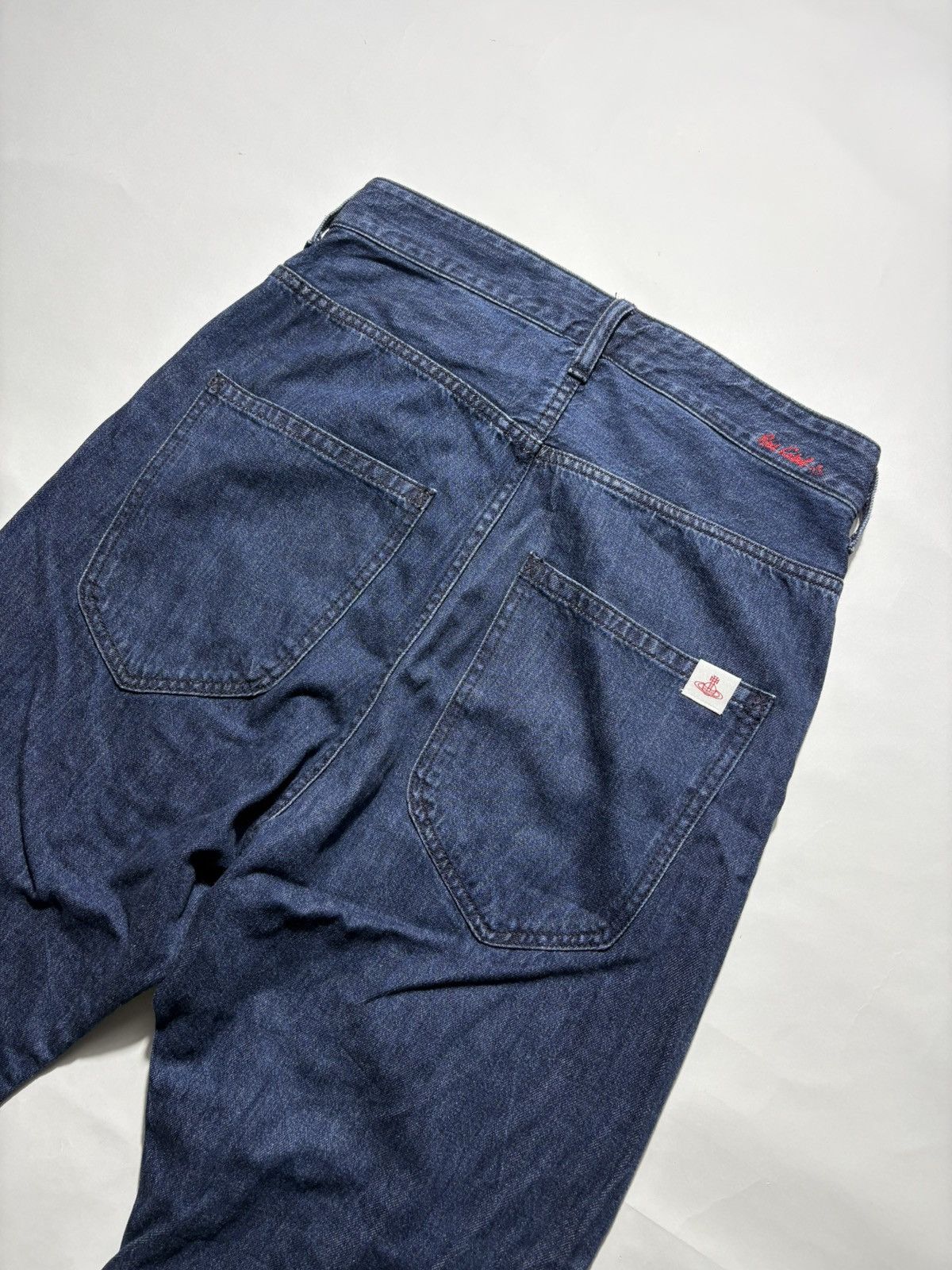 Vivienne Westwood VIVIENNE WESTWOOD SAROUEL ORB LION DENIM JEANS Size 26" / US 2 / IT 38 - 4 Thumbnail