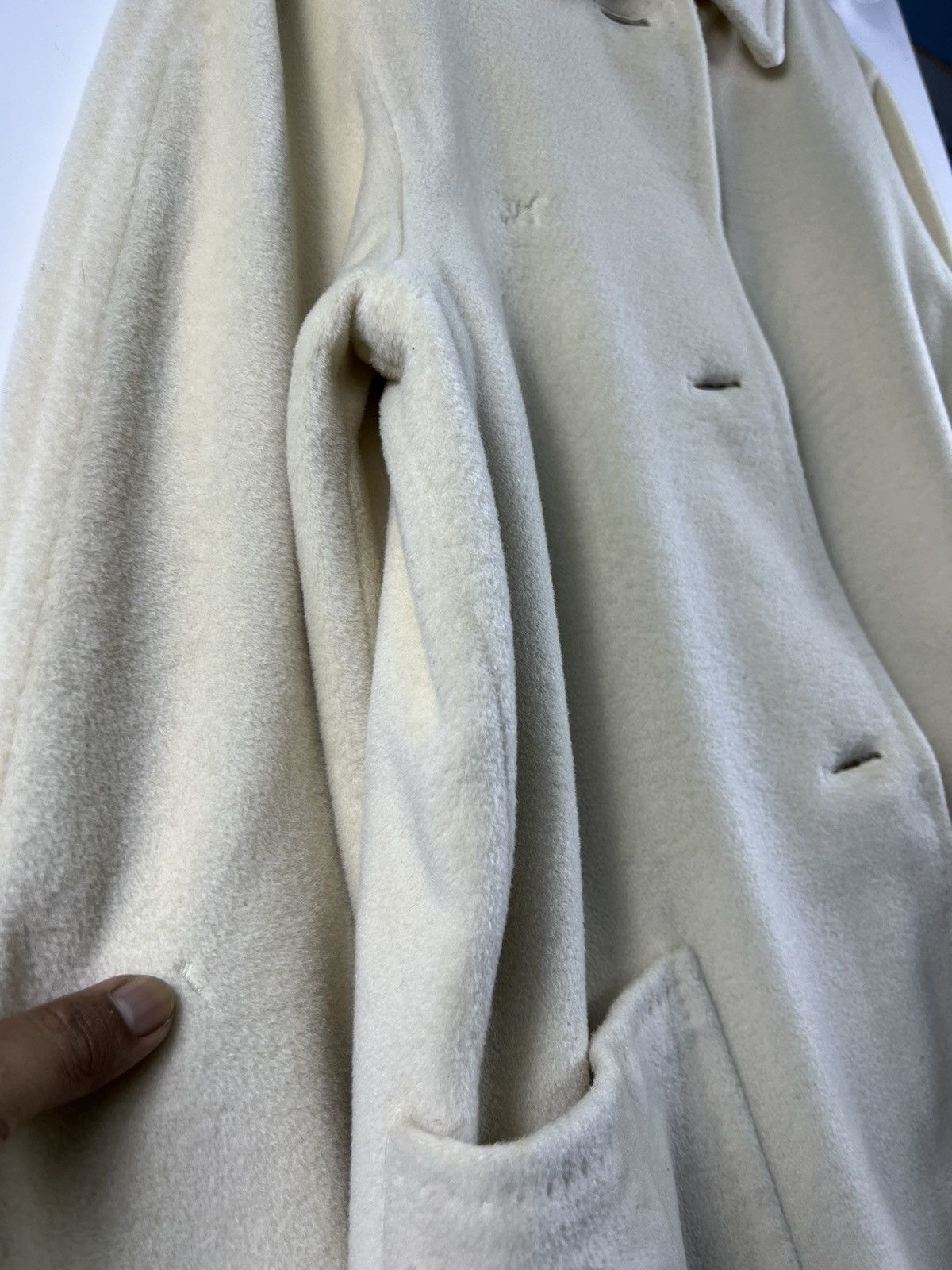 Max Mara × Weekend Max Mara 🔥 MAX MARA LUXURY CREAM WHITE OVER COAT🔥 Size L / US 10 / IT 46 - 7 Thumbnail