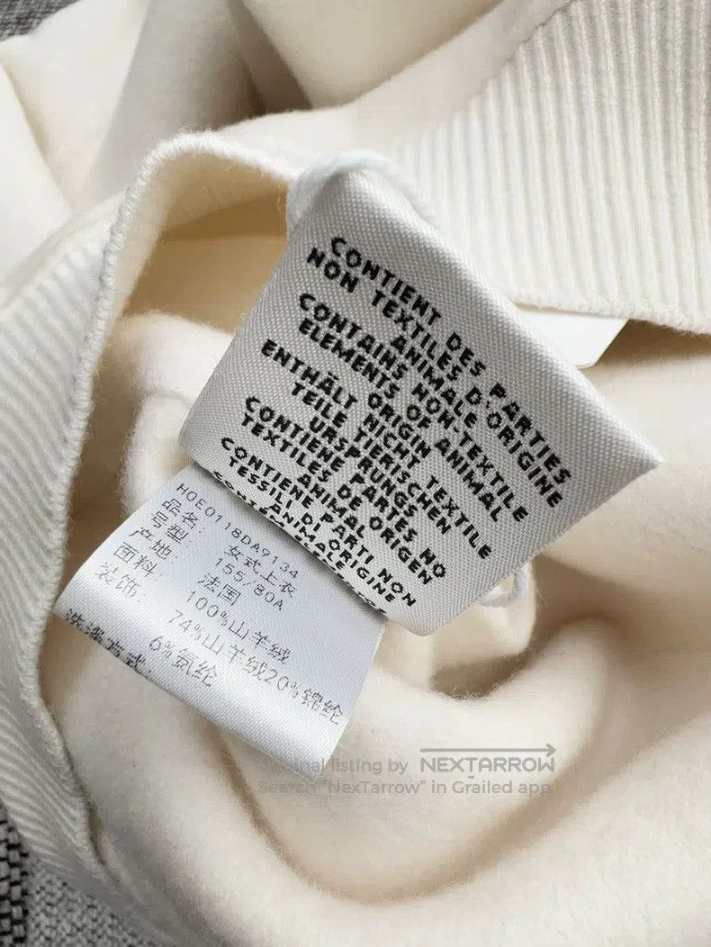 Hermes Hermes Cashmere double-faced casual short coat Size XXS / US 00 / IT 34 - 8 Thumbnail