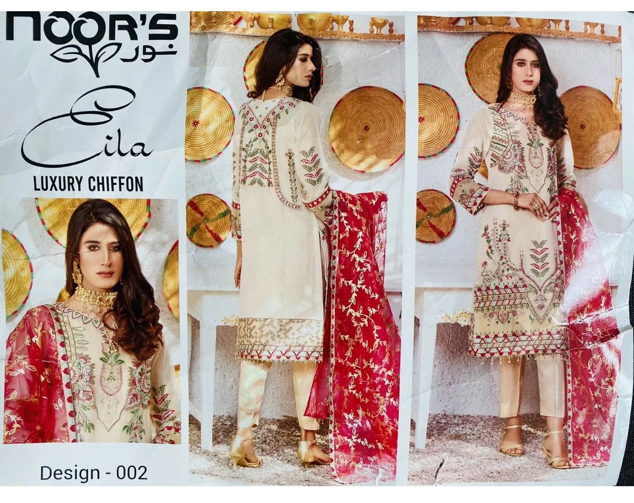 Other NWT Pakistani Indian Women Designer Heavy Work 3 pc suit Size M / US 6-8 / IT 42-44 - 9 Thumbnail