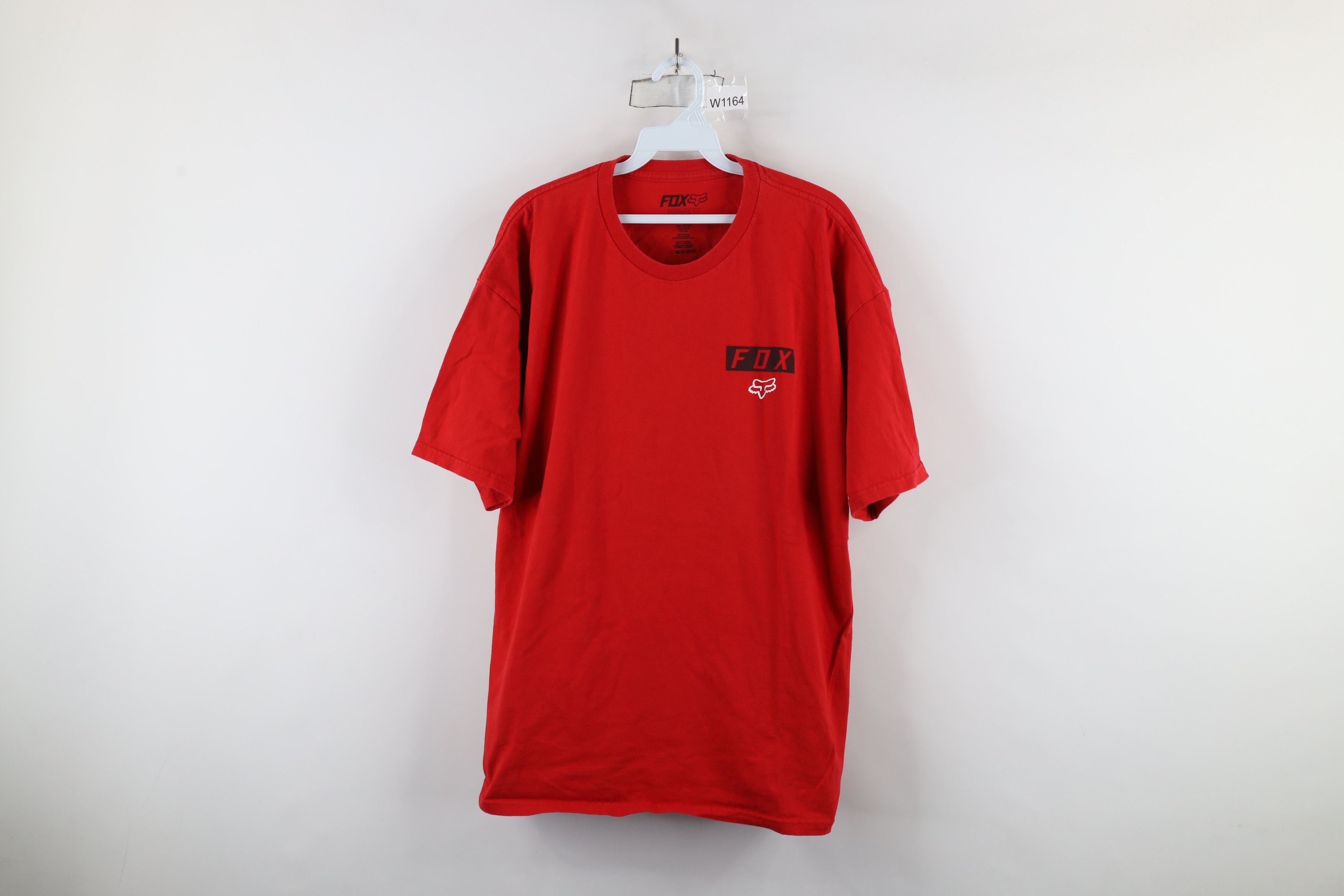 Fox Racing × Vintage Vintage Fox Racing Spell Box Logo Short Sleeve T-Shirt Red Size US XL / EU 56 / 4 - 1 Thumbnail