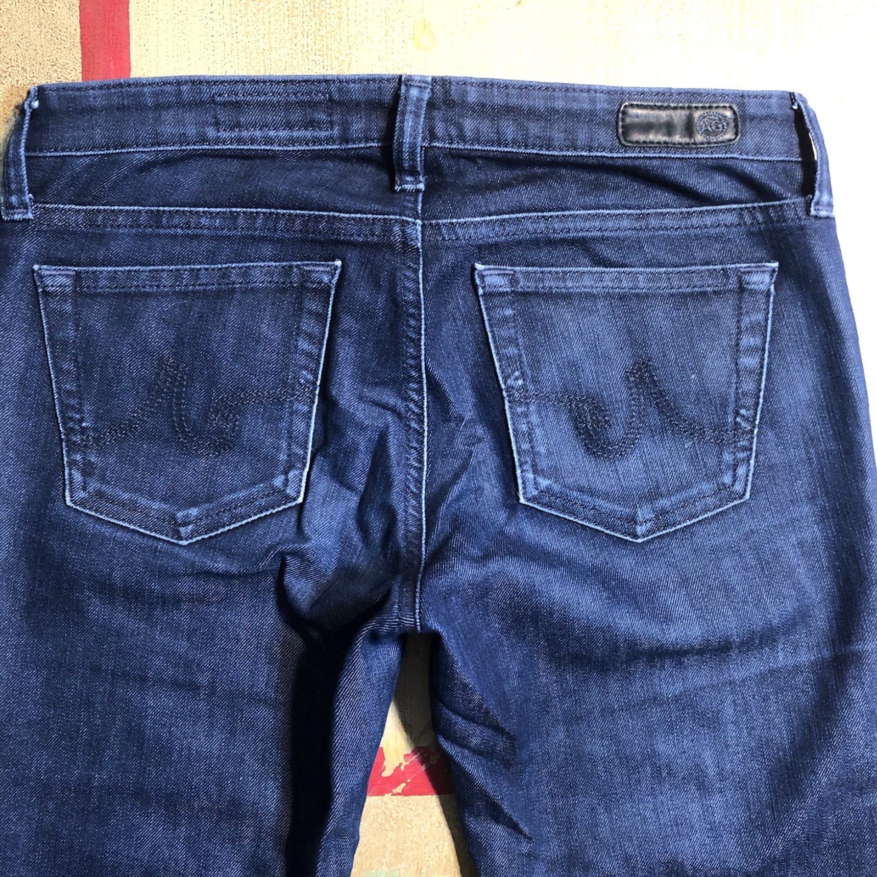 Vintage AG Adriano Goldschmied The Stilt Jeans Women 5-Pocket Slim Skinny Zip Belt Loops Blue 30.5 Inseam Size 27" / US 4 / IT 40 - 3 Thumbnail
