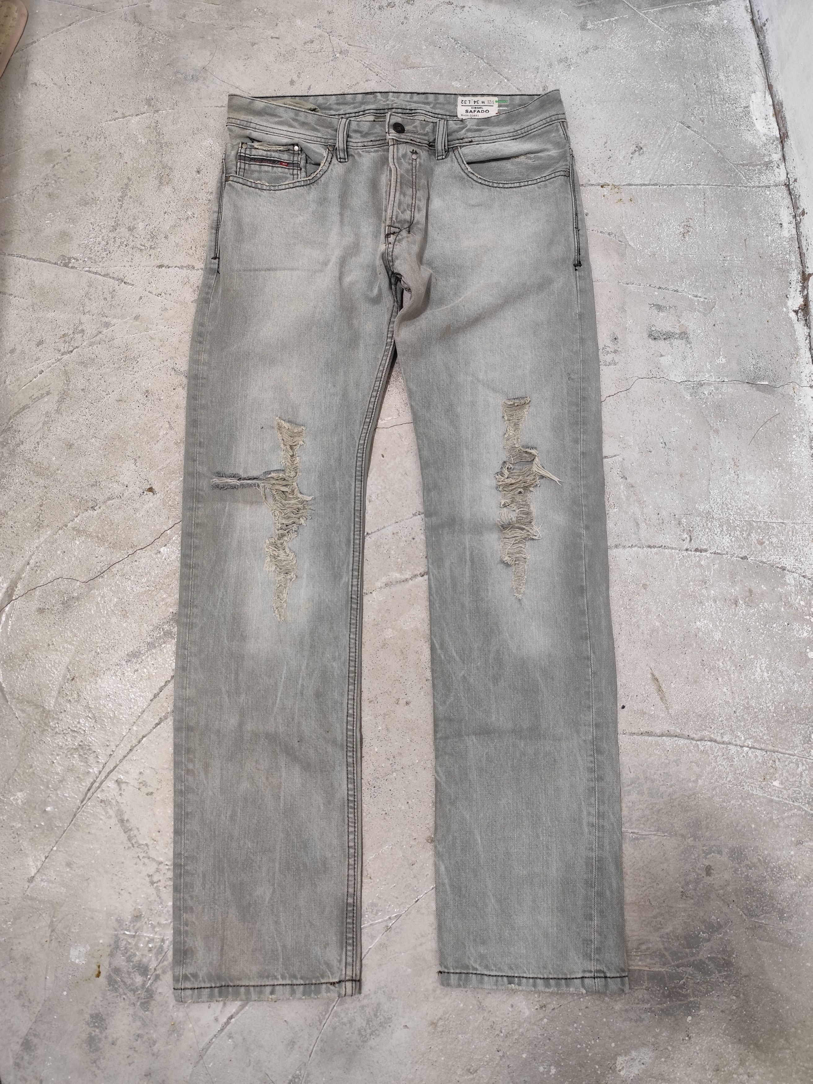 デニム・ジーパン DIESEL Men Denim Pants A176850JQAL 129 WHITE Diesel DIESEL Men Denim Pants A176850JQAL 129 WHITE | Grailed