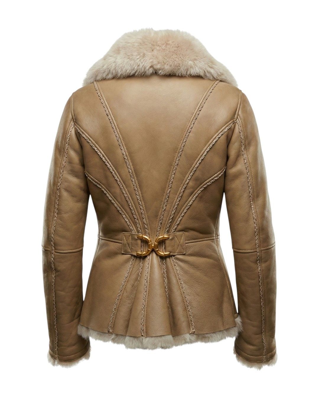 Roberto Cavalli MONGOLIAN LAMB FUR LEATHER JACKET Size M / US 6-8 / IT 42-44 - 2 Thumbnail