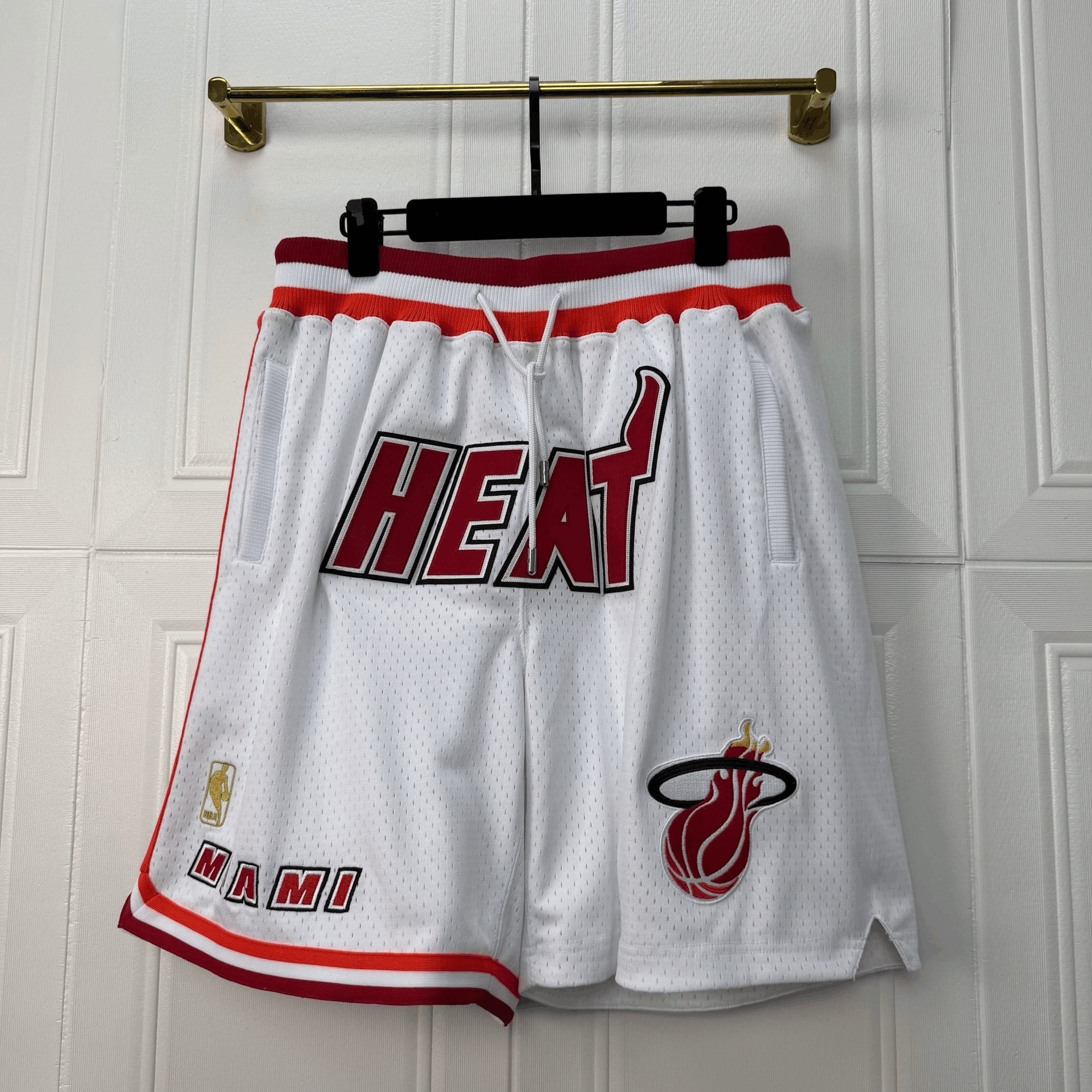 Just Don Just Don NBA Heat White Shorts Size US 32 / EU 48 - 1 Thumbnail