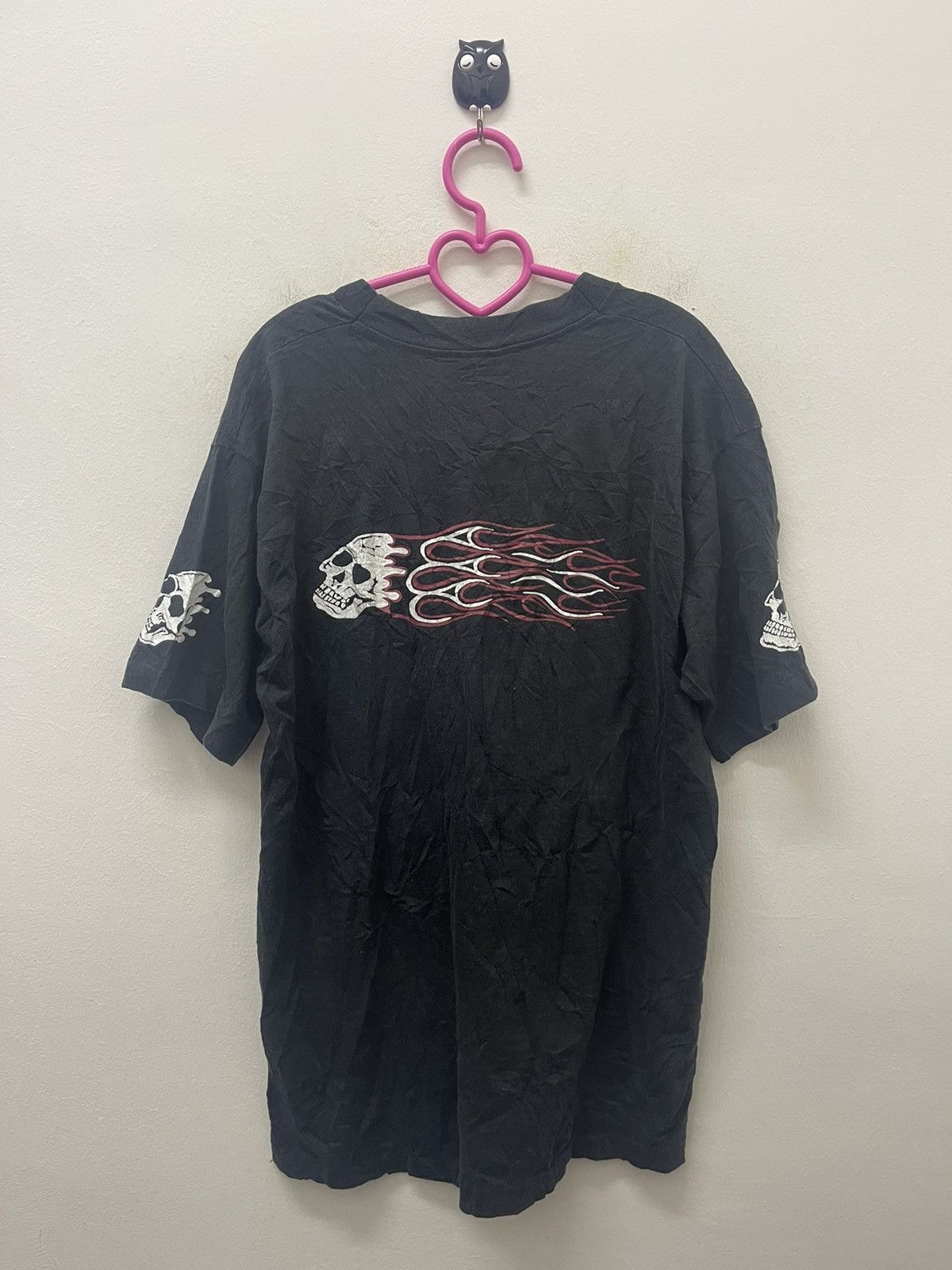 Rare Vintage THE DEVIL Does She Sell Soul Skull Streetwear