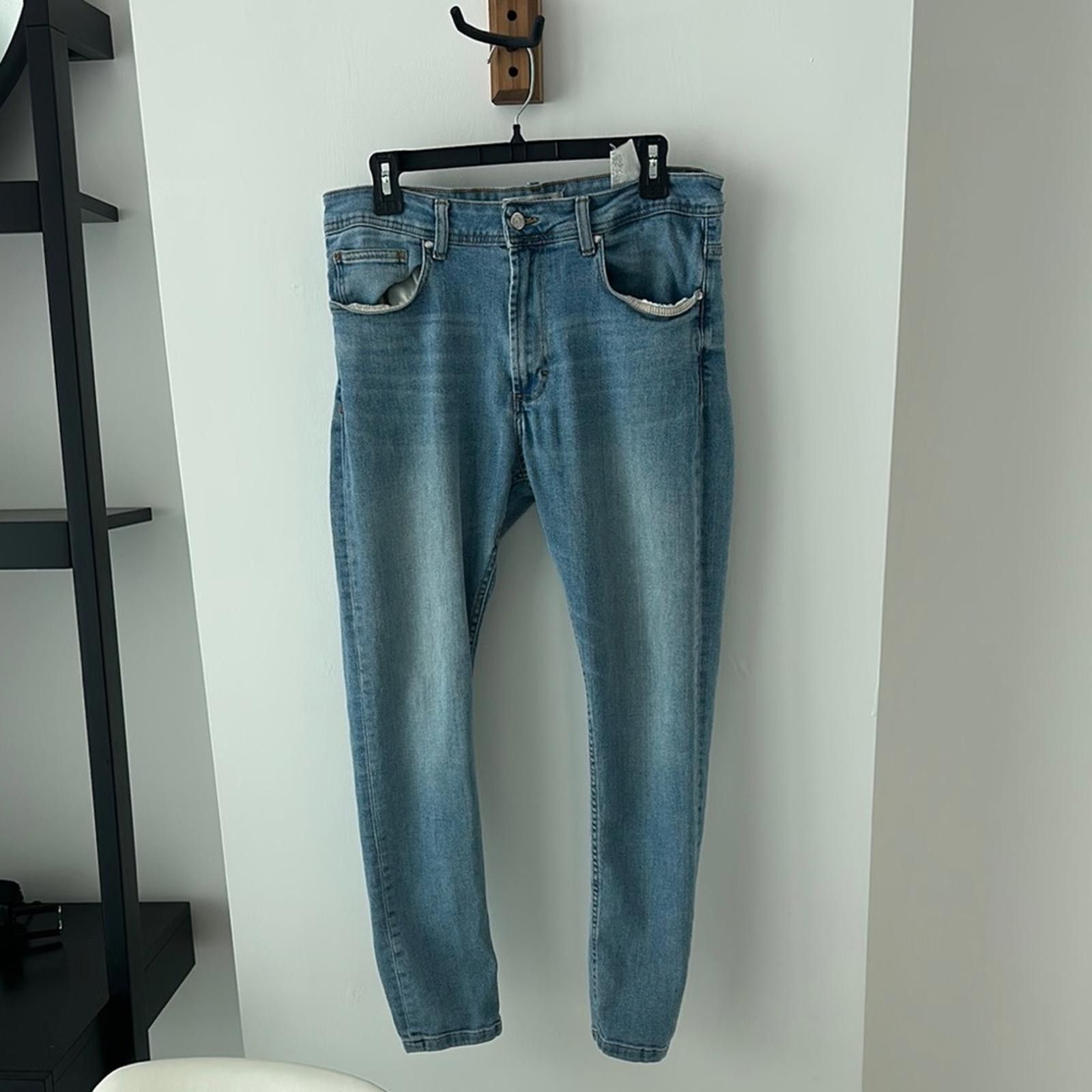 Zara Zara Blue Skinny Jeans Premium Denim Style Size US 34 / EU 50 - 1 Thumbnail