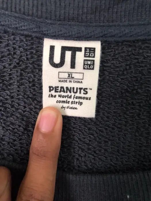 Peanuts × Uniqlo Snoopy Peanuts x Uniqlo Sweatshirt Big Logo Size XL / US 12-14 / IT 48-50 - 3 Thumbnail