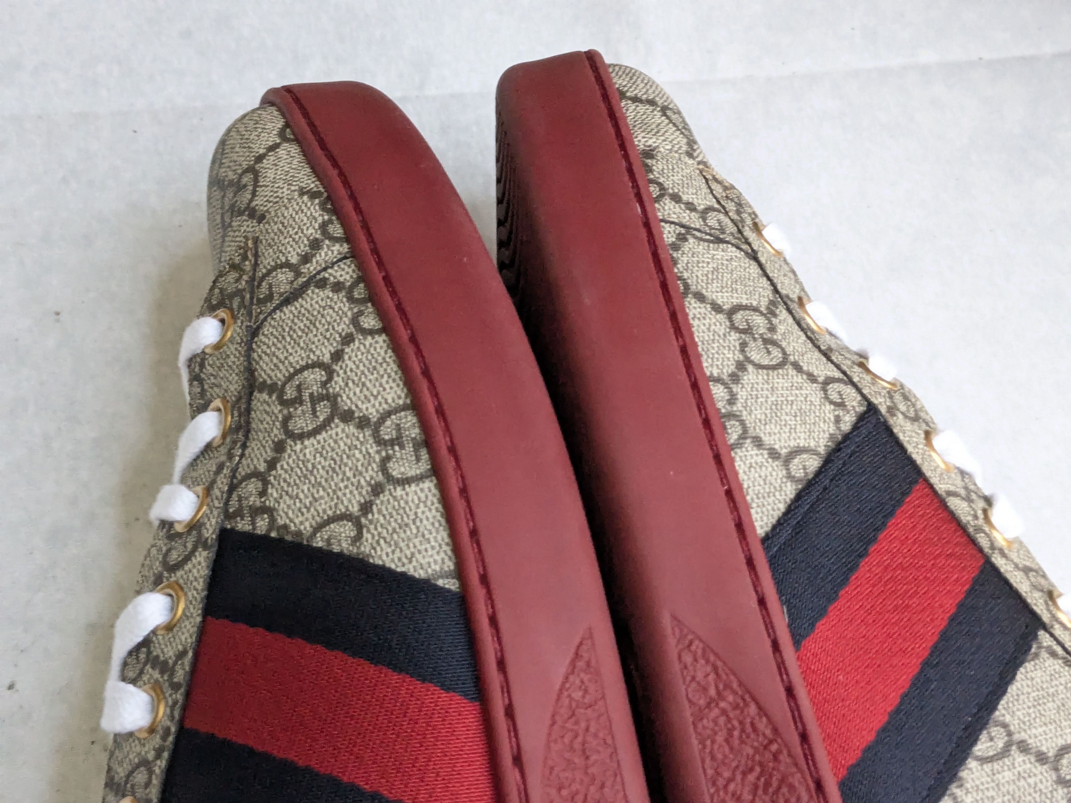 Gucci Gucci Ace Supreme Sneakers 12.5 Monogram Canvas Logo GG Size US 12.5 / EU 45-46 - 9 Thumbnail