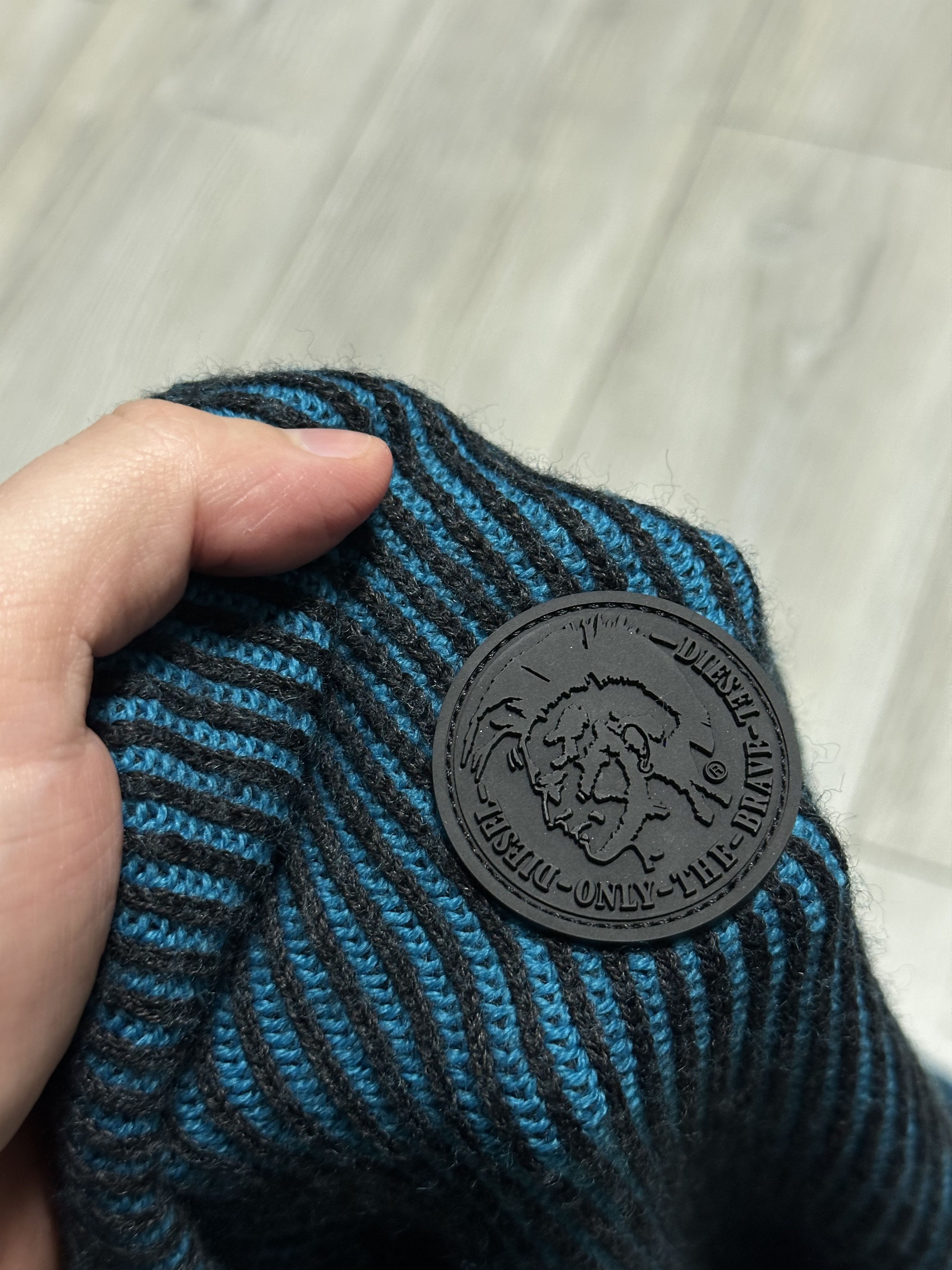 Diesel Diesel Blue Ribbed Sweater Jumper Tight Knit Wool K-Blend Size US S / EU 44-46 / 1 - 4 Thumbnail