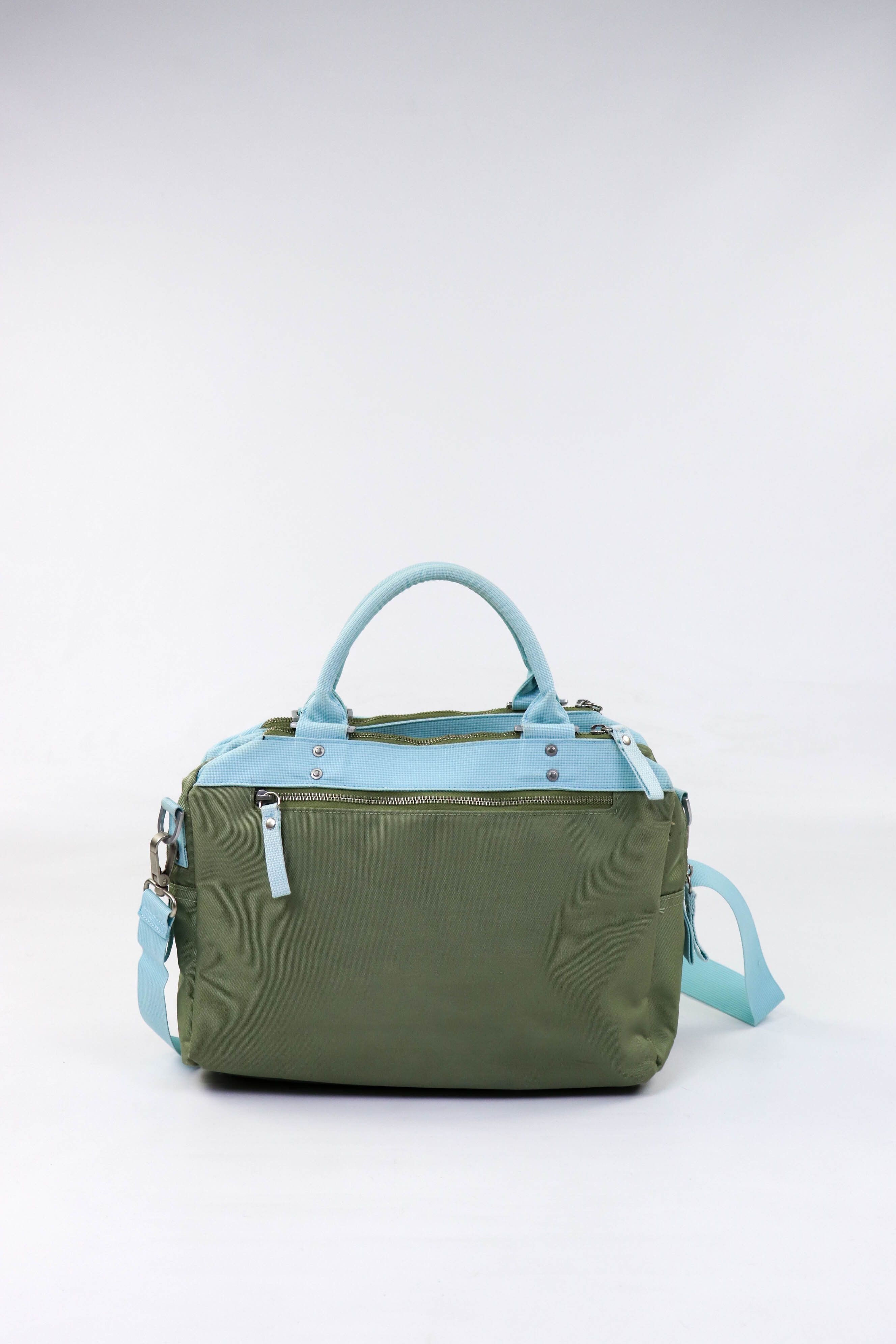 Japanese Brand GGL George Gina & Lucy Khaki Olive Nylon Cargo Shoulder Bag Size ONE SIZE - 3 Thumbnail