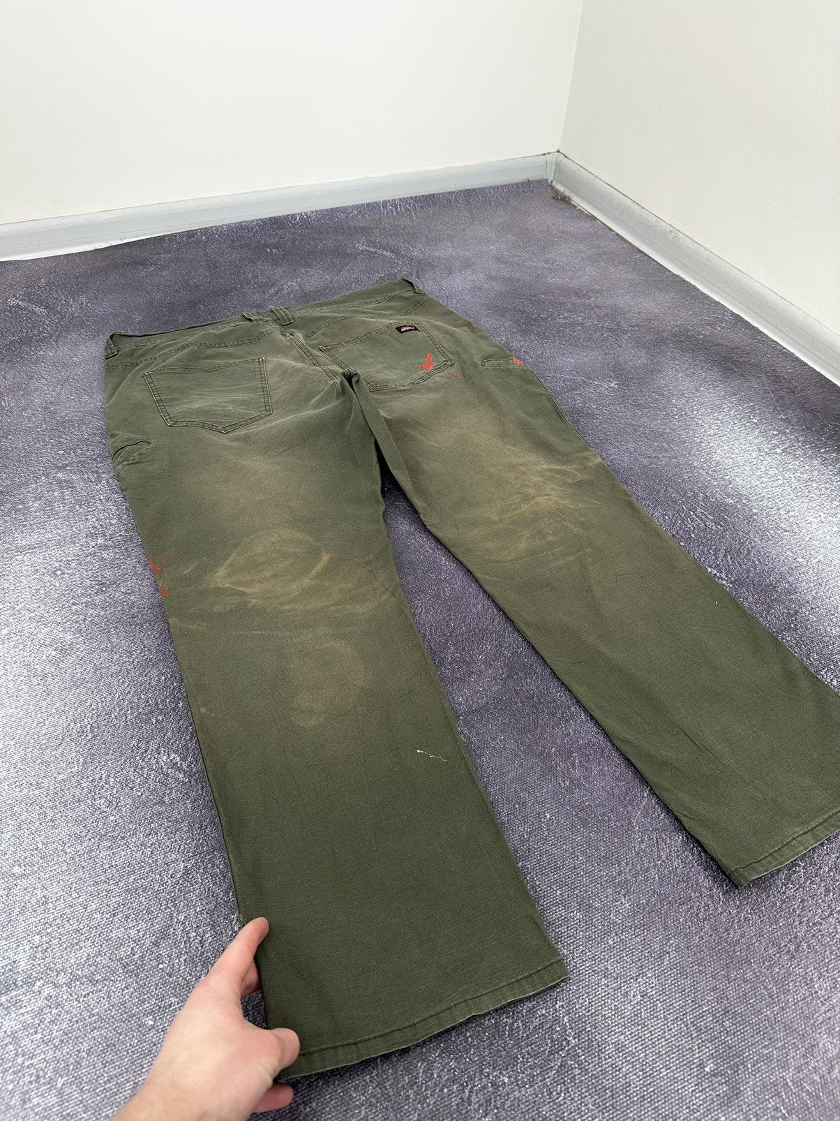 Dickies Vintage Dickies Cargo Carpenter Baggy Faded USA Work Pants Size US 38 / EU 54 - 3 Thumbnail