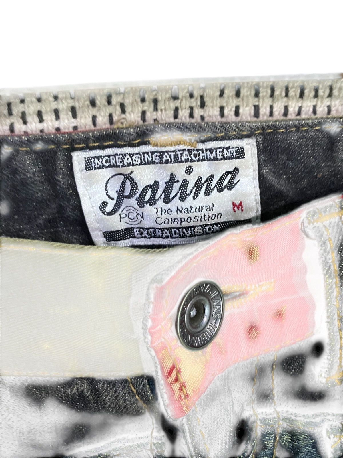 Japanese Brand Japanase brand patina double waist multizip denim pant Size US 31 - 4 Thumbnail