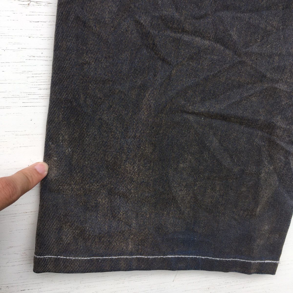 Japanese Brand × Vintage Crazy Vintage Dj Honda Denim Two Tones Jeans Size US 30 / EU 46 - 13 Thumbnail