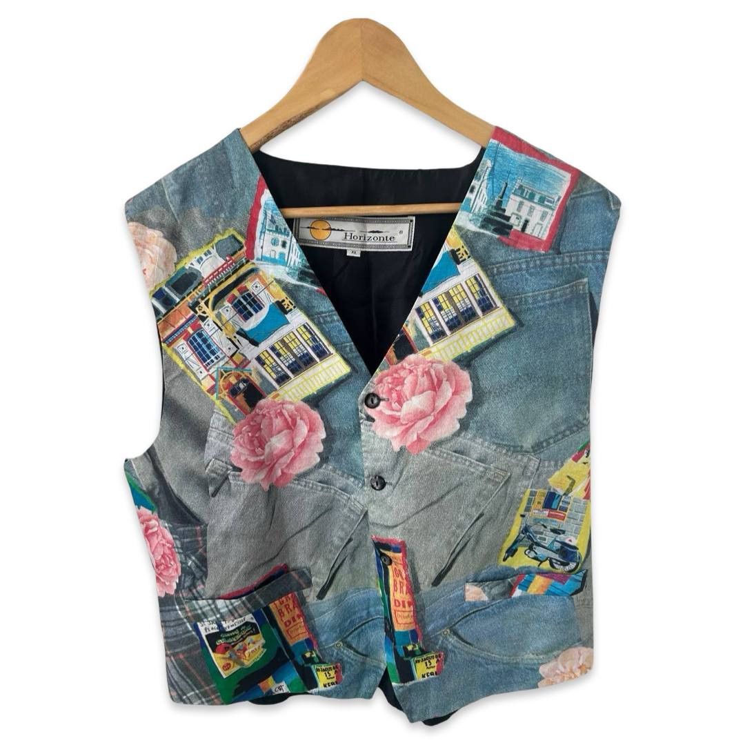 Vintage Vintage pattern vest #288 Size US XL / EU 56 / 4 - 1 Thumbnail