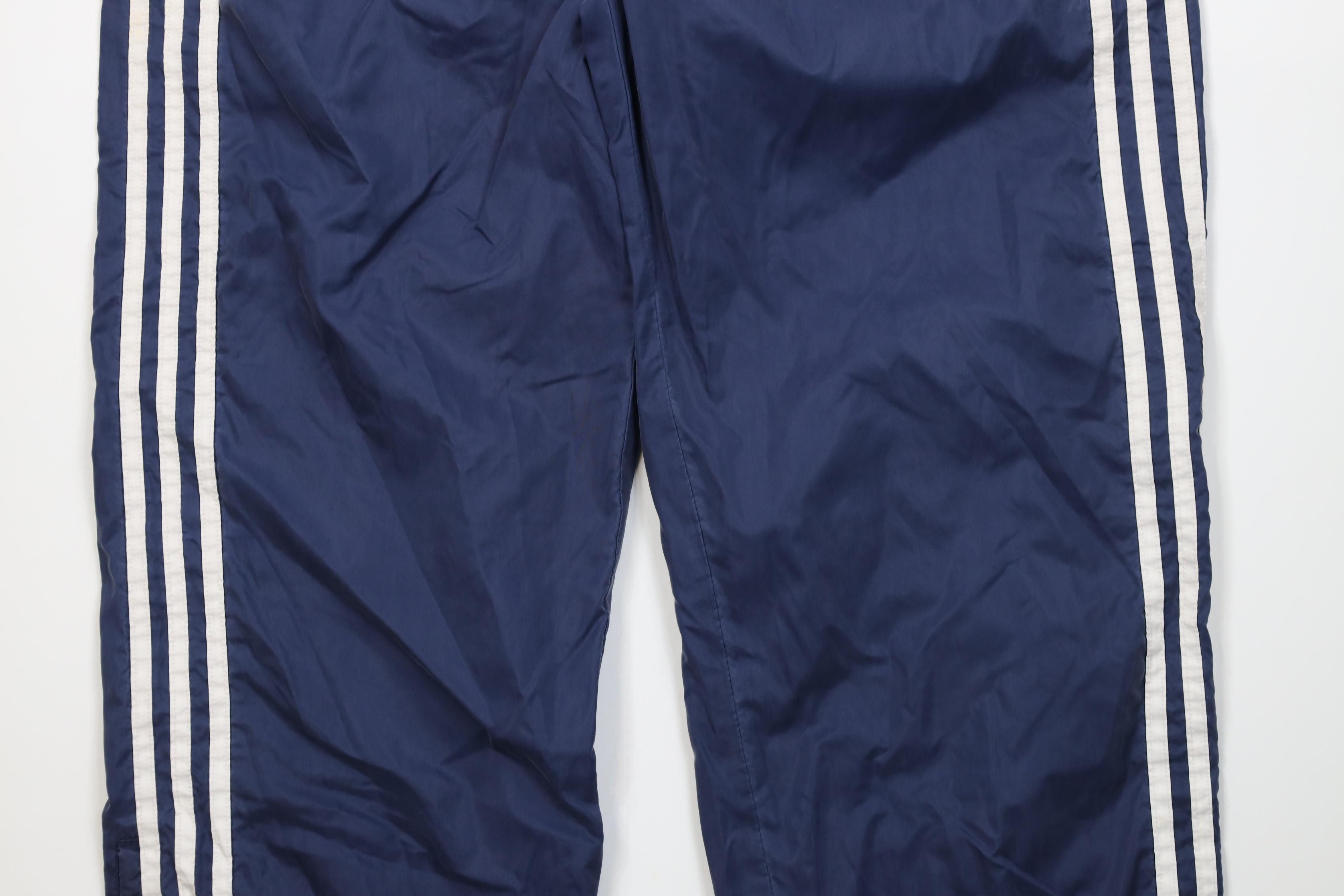 Adidas Vintage 90s Adidas Windbreaker Joggers Pants Navy Blue Size US 36 / EU 52 - 3 Thumbnail
