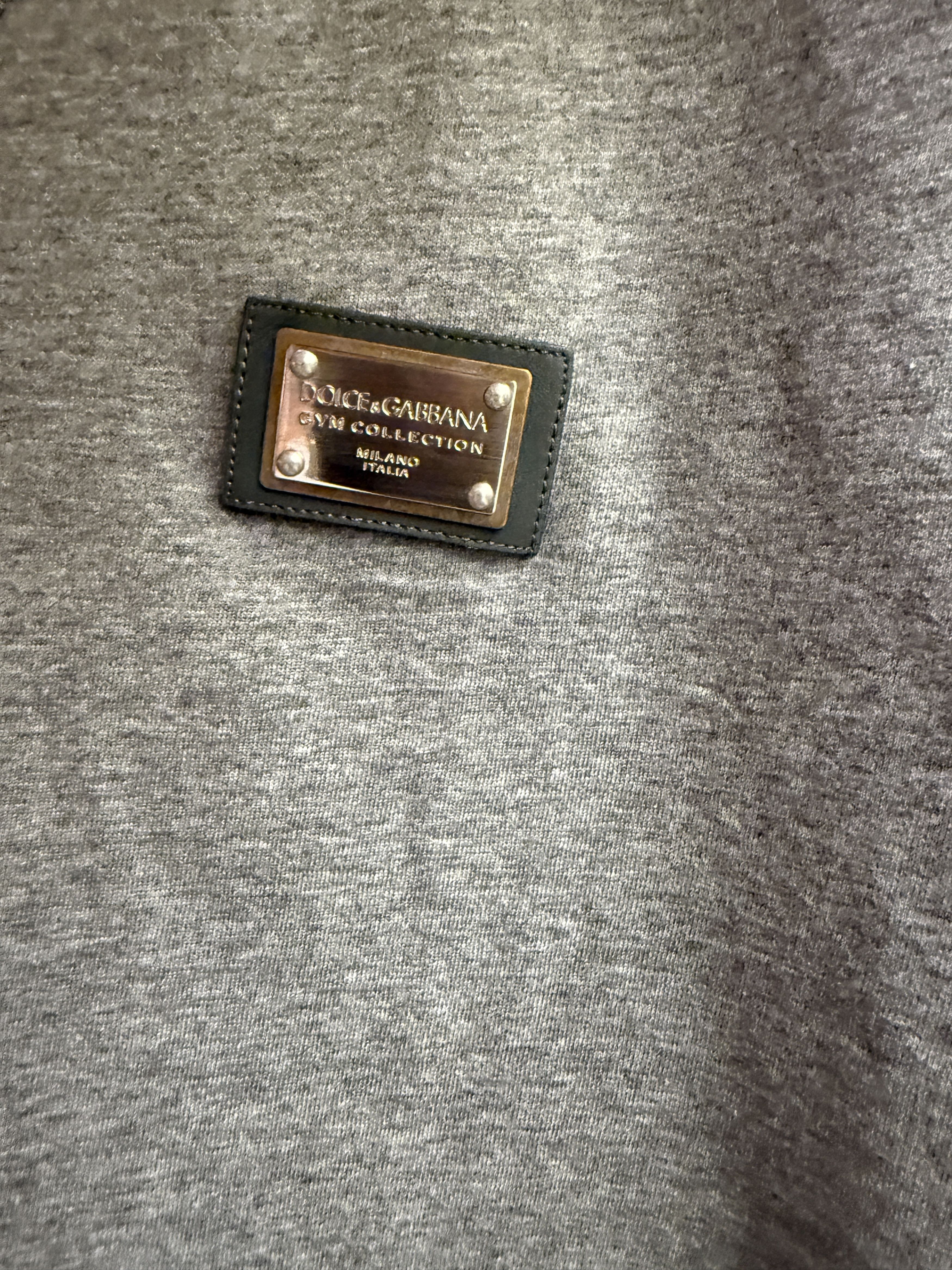 Dolce & Gabbana Dolce & Gabbana V-Neck Grey T-Shirt Size 54 Size US L / EU 52-54 / 3 - 3 Thumbnail