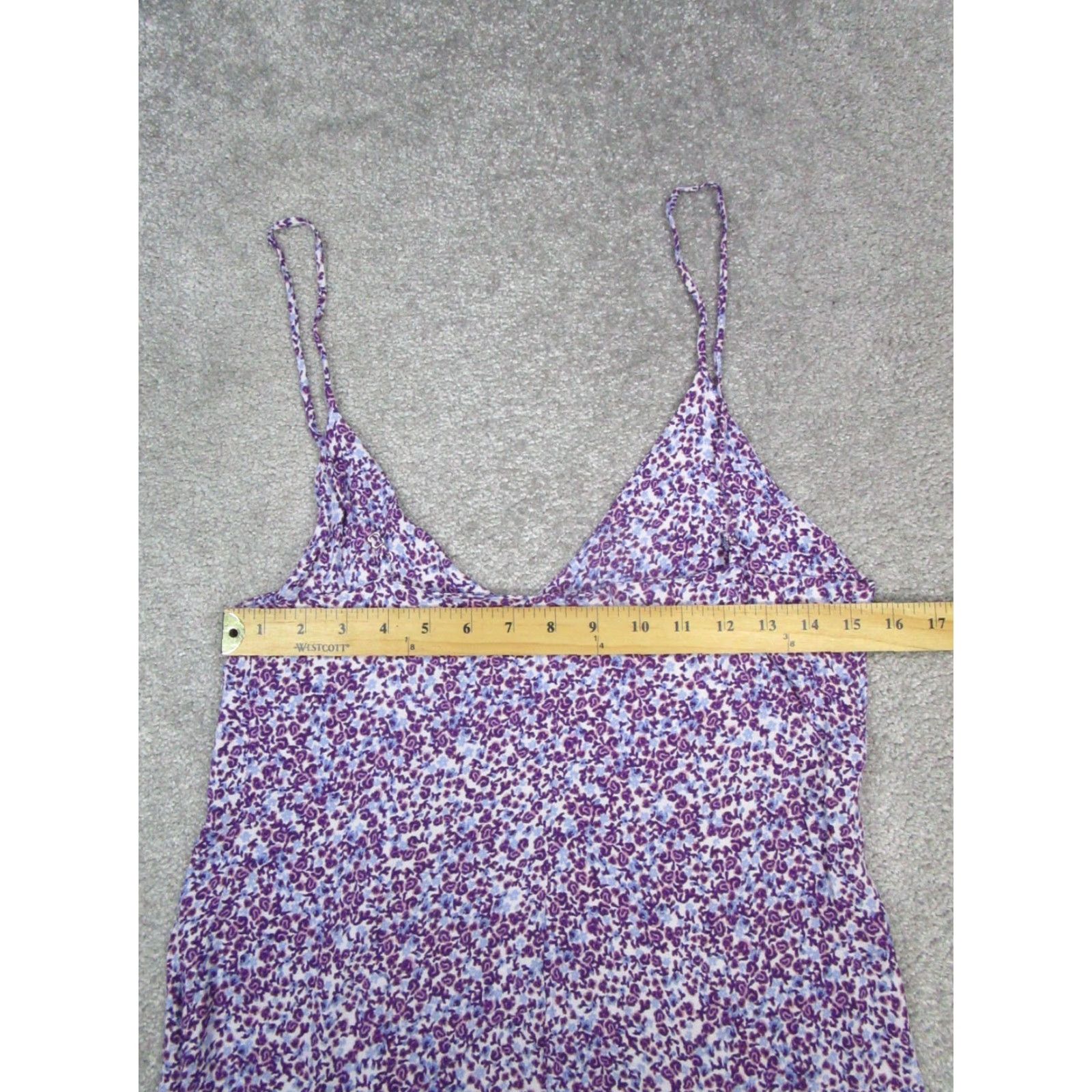 Reformation VINTAGE Reformation Tank Top Womens Medium Purple Floral Sleeveless Casual Summer Spring Women Size M / US 6-8 / IT 42-44 - 5 Thumbnail
