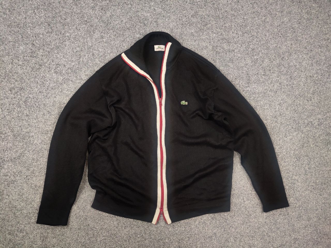 Lacoste Vintage Lacoste Sport Light Knit Full Zip Track Top Pullover Size US S / EU 44-46 / 1 - 7 Thumbnail