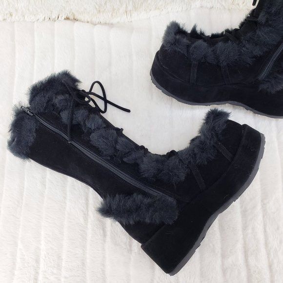 Other DEMONIA Cubby 311 Stomper Black Mammoth Platform Goth Punk K Size US 7 / IT 37 - 4 Thumbnail