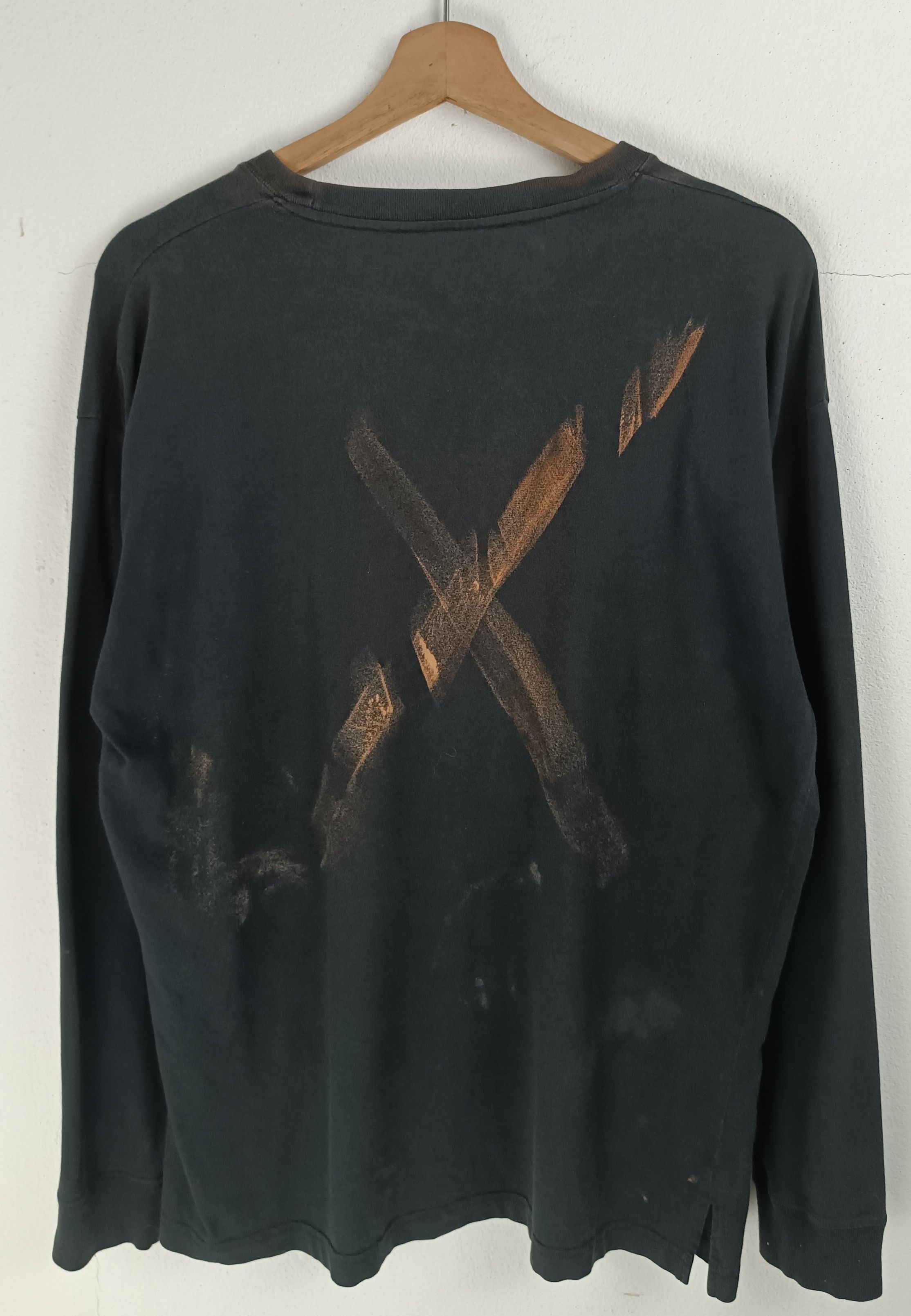 Vintage THRASHED FADED VINTAGE ACID WASH ART FUNNY HUMOUR CRAZY Size US L / EU 52-54 / 3 - 4 Thumbnail