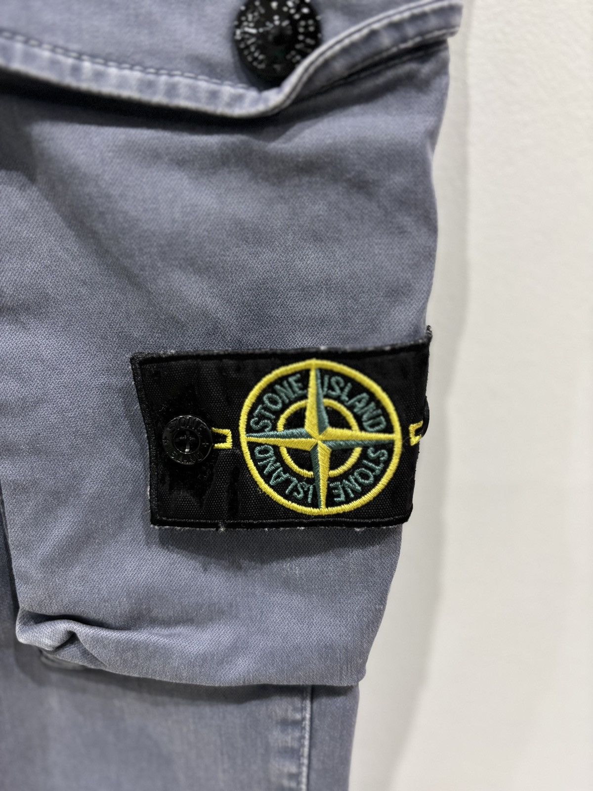Stone Island Stone Island Cargo Pants Slate Blue Size: 31 Size US 31 - 2 Thumbnail