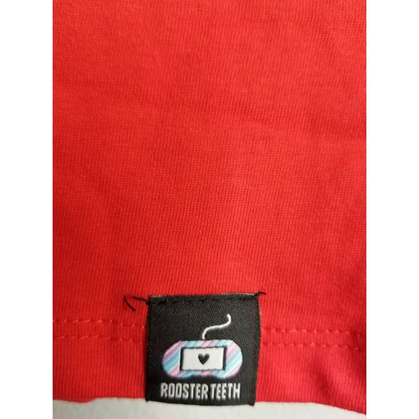 Vintage Rooster Teeth x Ashley Jenkins Womens M V Neck Heart T Shirt - Red, Cotton, Short Sleeve, Mature/Mid, Size M, Logo, RWBY, 2010s, Womens Size M / US 6-8 / IT 42-44 - 3 Thumbnail