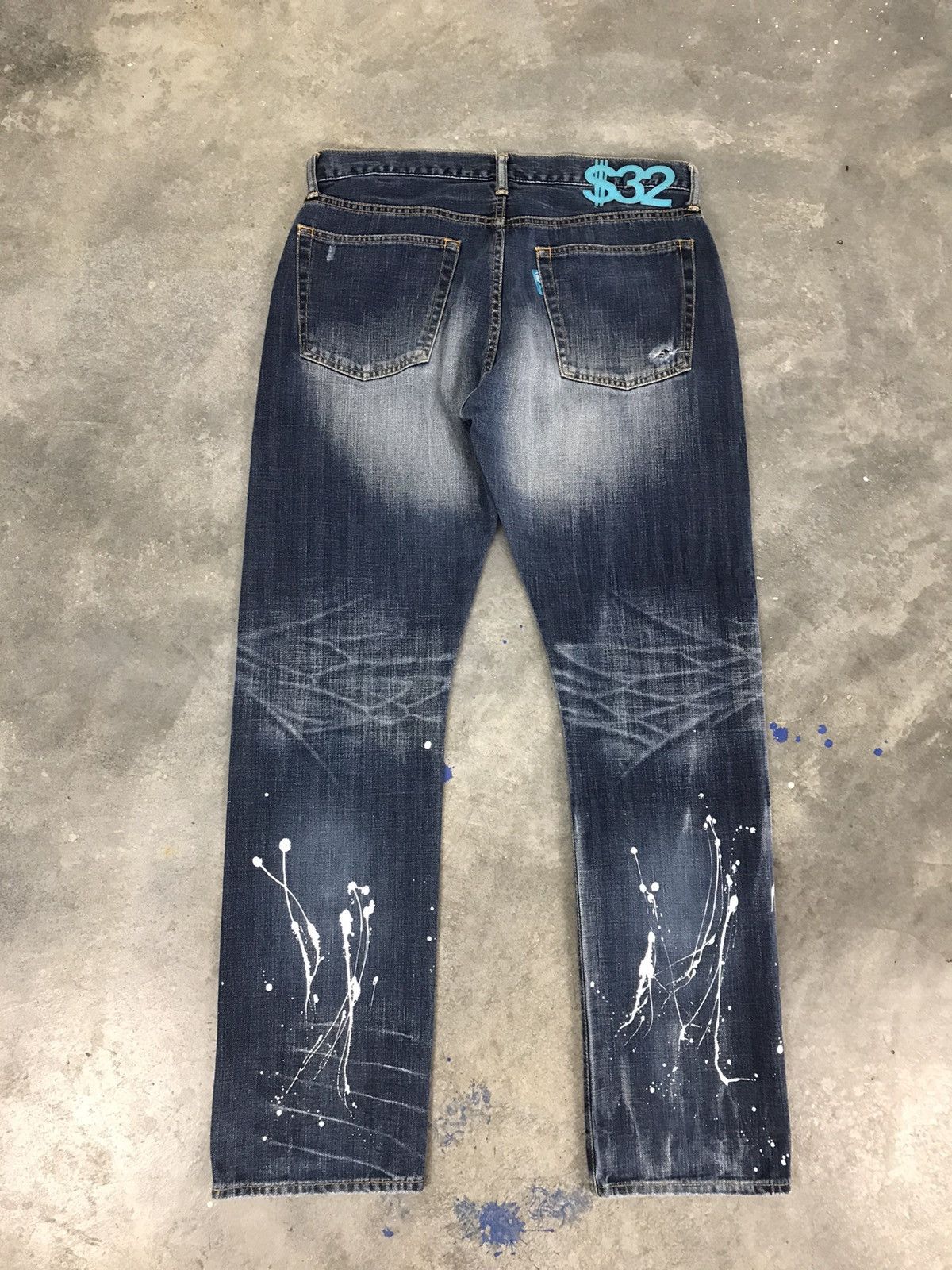 Vintage Vintage Distressed Swagger Painter Distressed Denim Pants Size US 34 / EU 50 - 2 Thumbnail