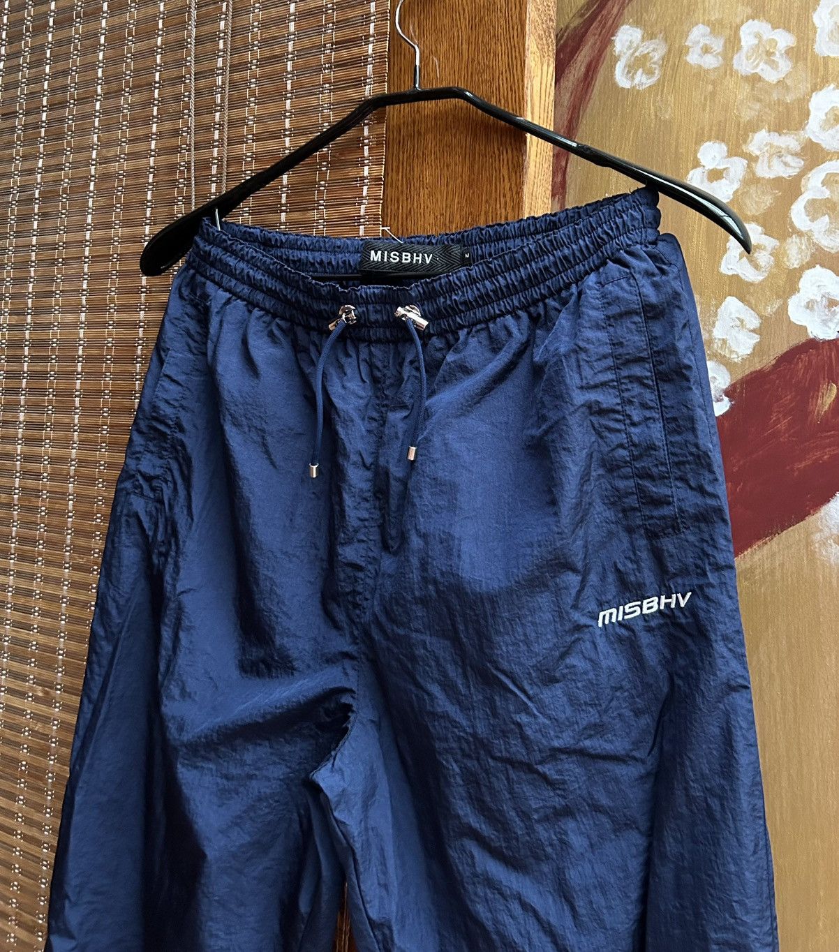 Misbhv MISBHV Crispy Nylon Track Pants In Navy Size M Size US 32 / EU 48 - 3 Thumbnail