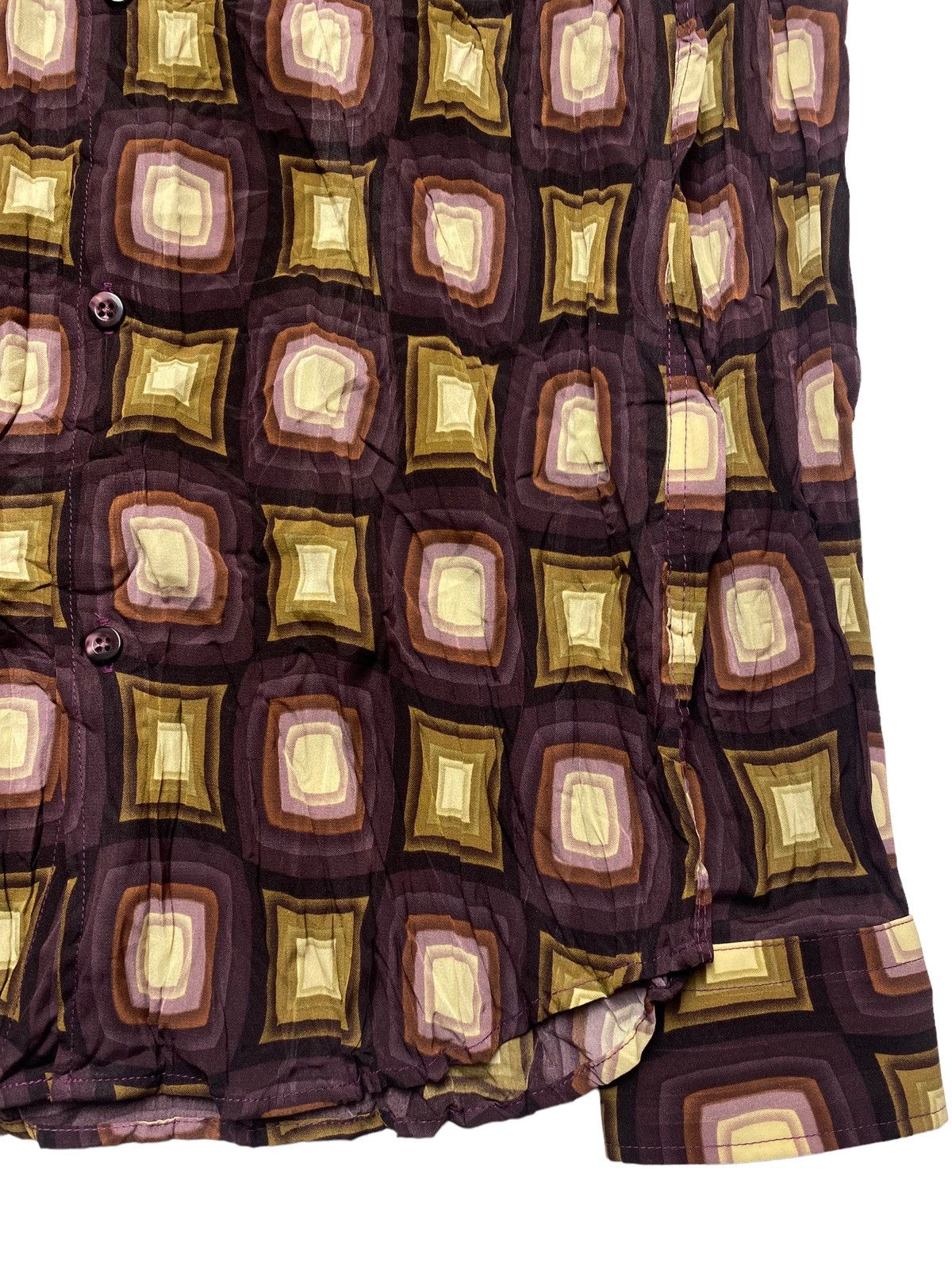 If Six Was Nine 2000s Tornado Mart - Wrinkle Pleats Button Shirt Size US M / EU 48-50 / 2 - 3 Thumbnail