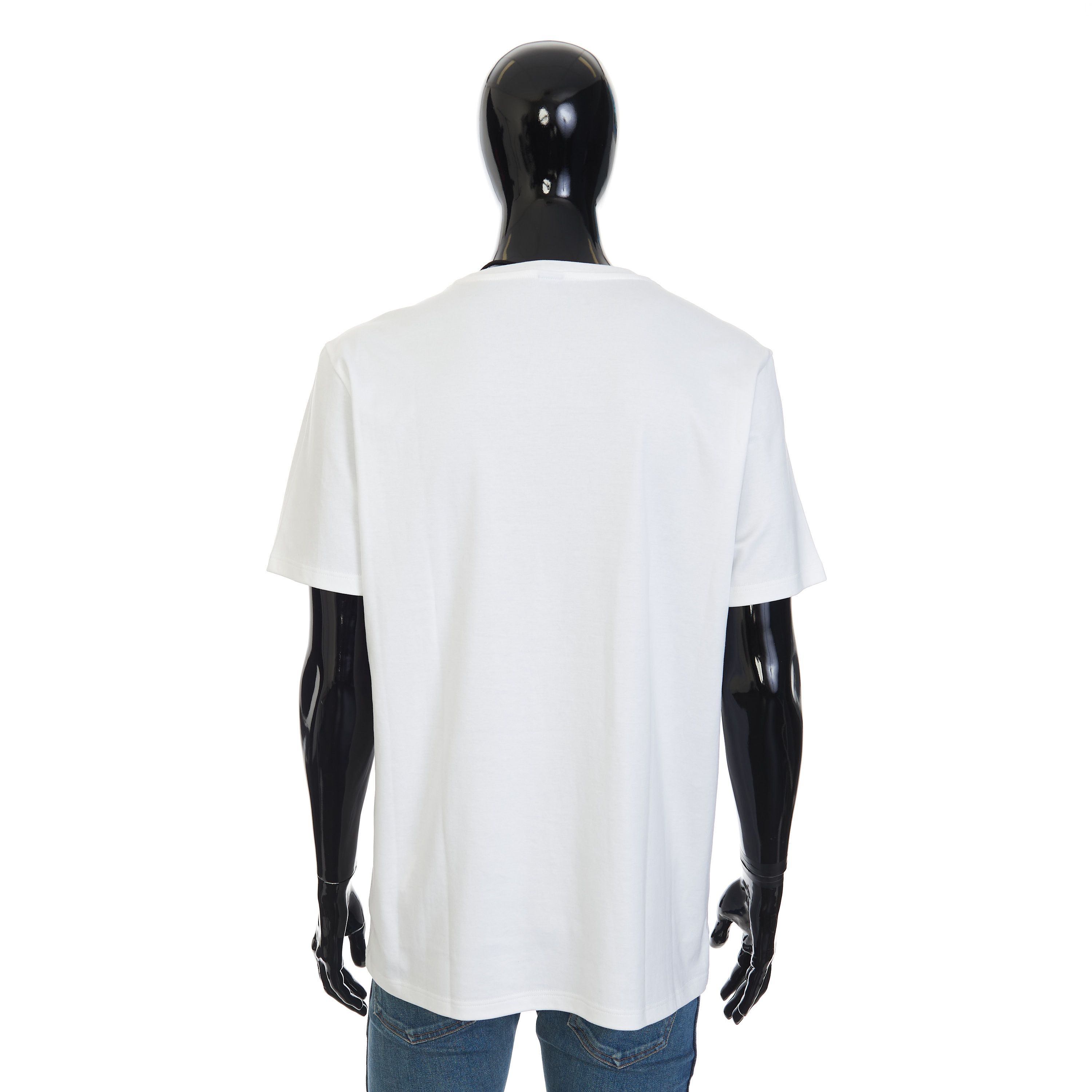 Berluti Embroidered B Logo T-Shirt In White Cotton Size US XXL / EU 58 / 5 - 5 Thumbnail