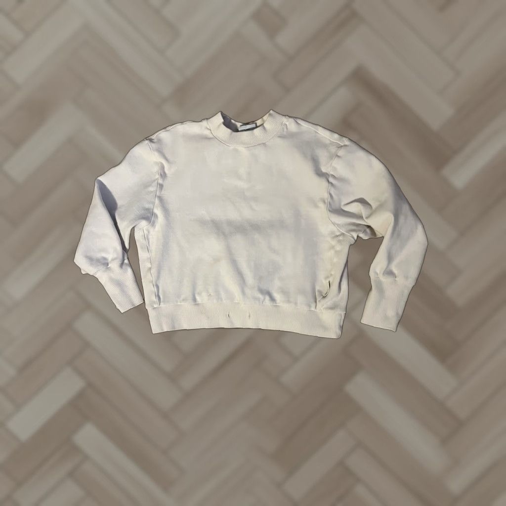 Varley VINTAGE Varley by Antrhopologie Womens Ivory Pullover Sweatshirt XS Size XS / US 0-2 / IT 36-38 - 1 Thumbnail