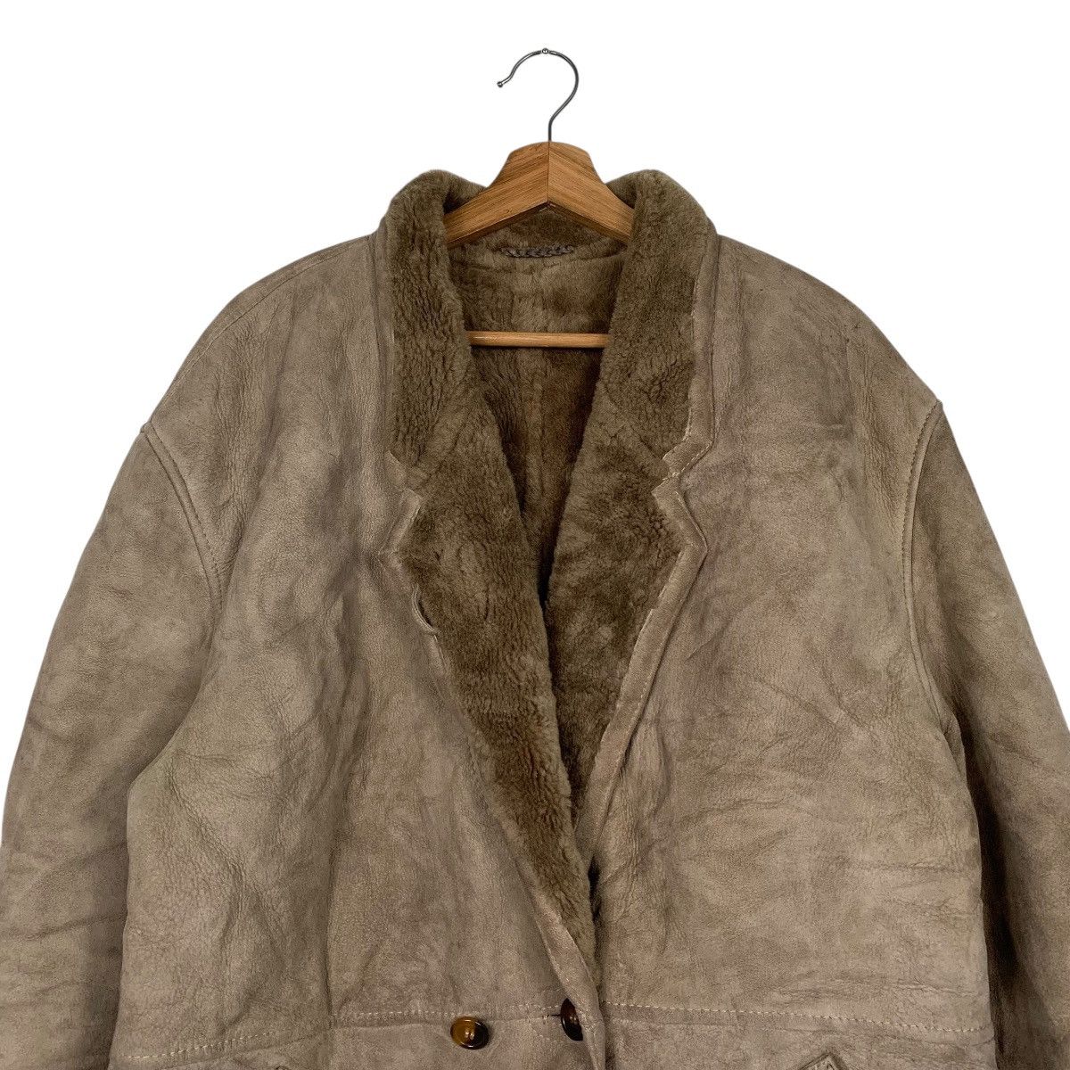 Other Authentic Leather Women Shearling Coat Size M / US 6-8 / IT 42-44 - 2 Thumbnail