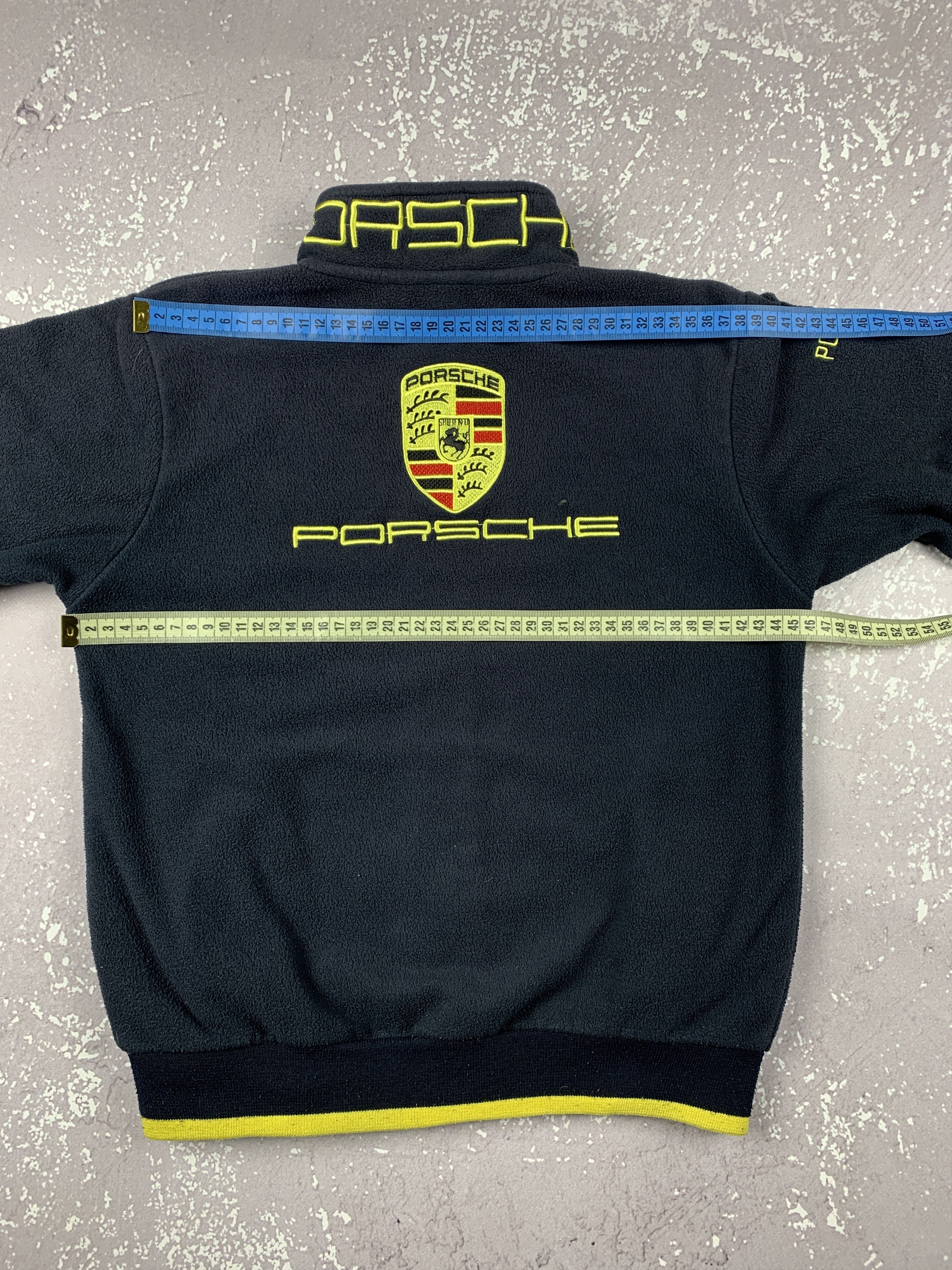 Porsche Design Vintage Porsche Logo Fleece Full Zip Jacket Kids Youth Size US XXS / EU 40 - 8 Thumbnail