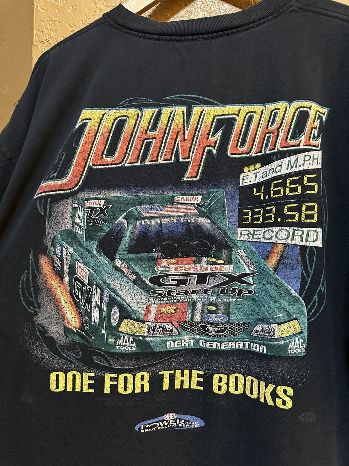 NASCAR 🏁 Distressed Vintage NHRA John Force Racing Tee Size US L / EU 52-54 / 3 - 3 Thumbnail