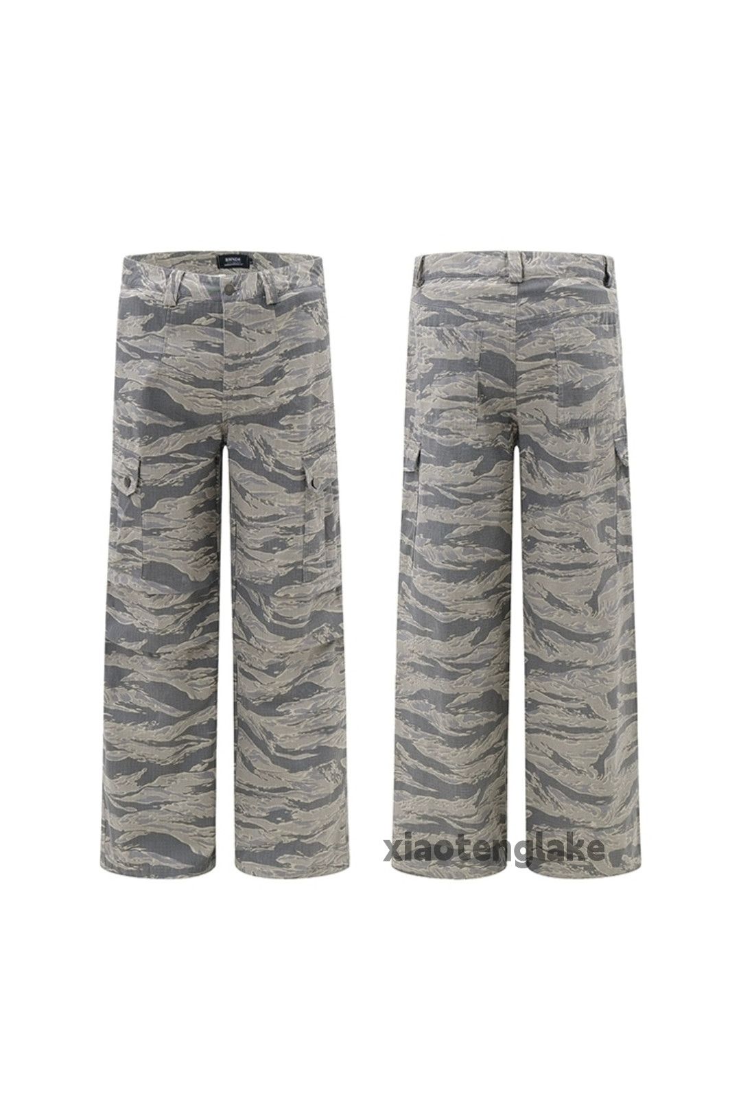 Designer × Japanese Brand × Vintage tiger camo skate hiphop loose baggy cargo pants Size US 34 / EU 50 - 3 Thumbnail