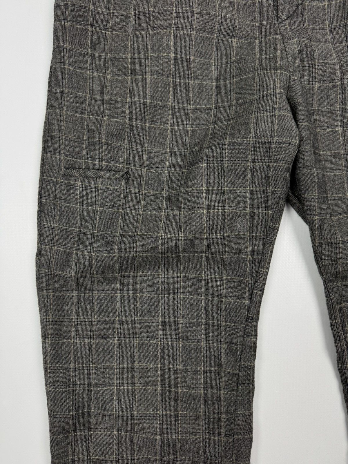 Other Repaired Umit Unal Wool Design Check Women’s Pants Size 34" / US 12 / IT 48 - 6 Thumbnail