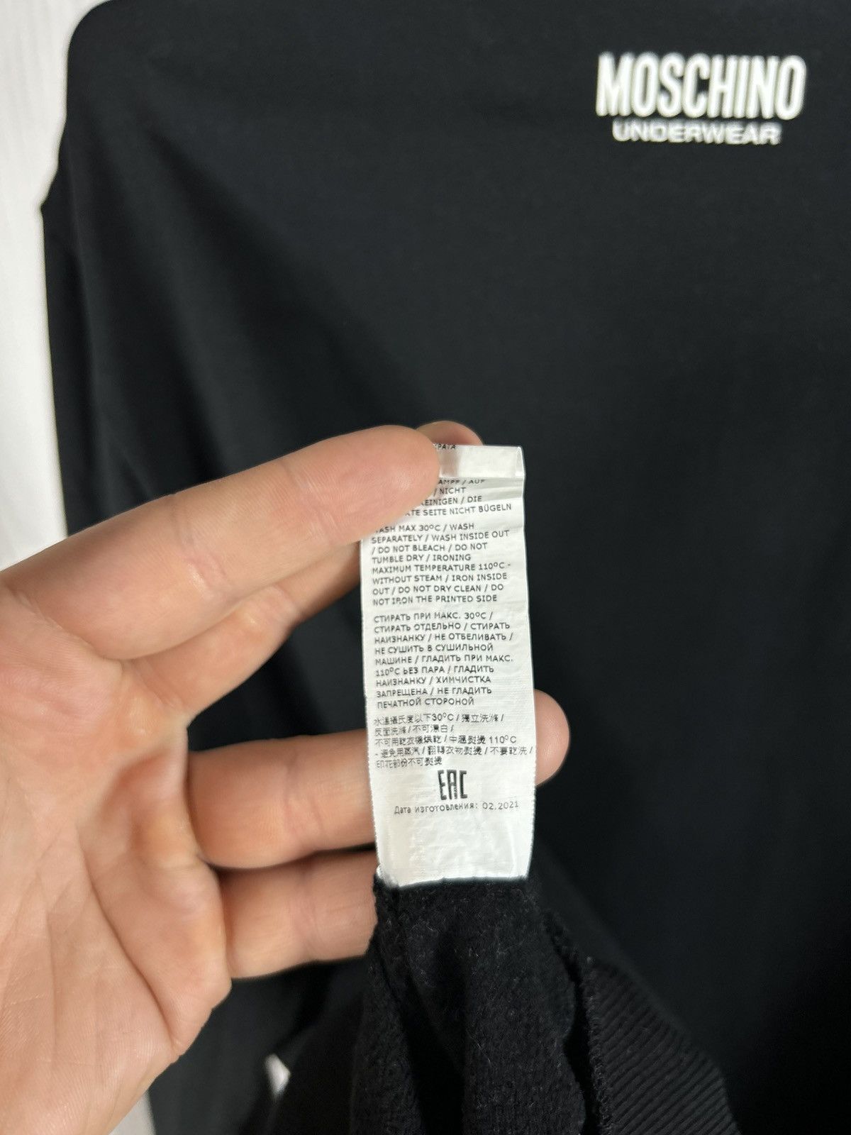 Moschino Moschino 1/3 Half Zip Sweatshirt Size L Black Underwear Size US L / EU 52-54 / 3 - 14 Thumbnail